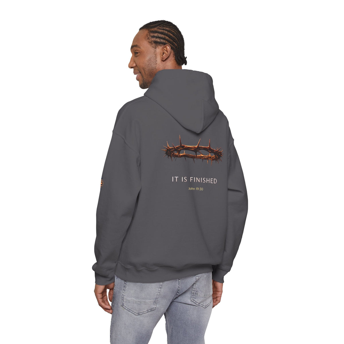 It Is Finished Crown of Thorns Hoodie — Christian John 19:30 Faith Hoodie Printify