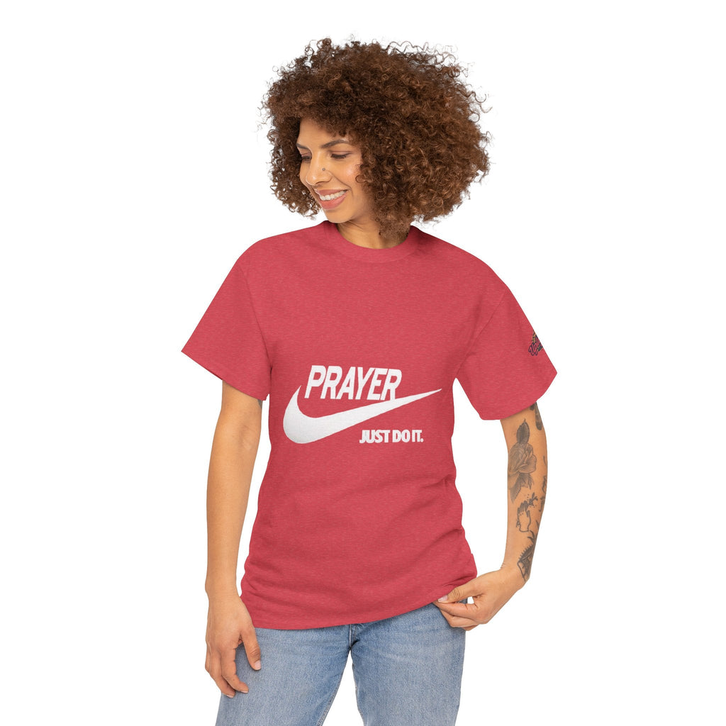 Prayer Just Do It T-shirt - Funny Christian Nike Parody T-shirt - Faith Gear Printify