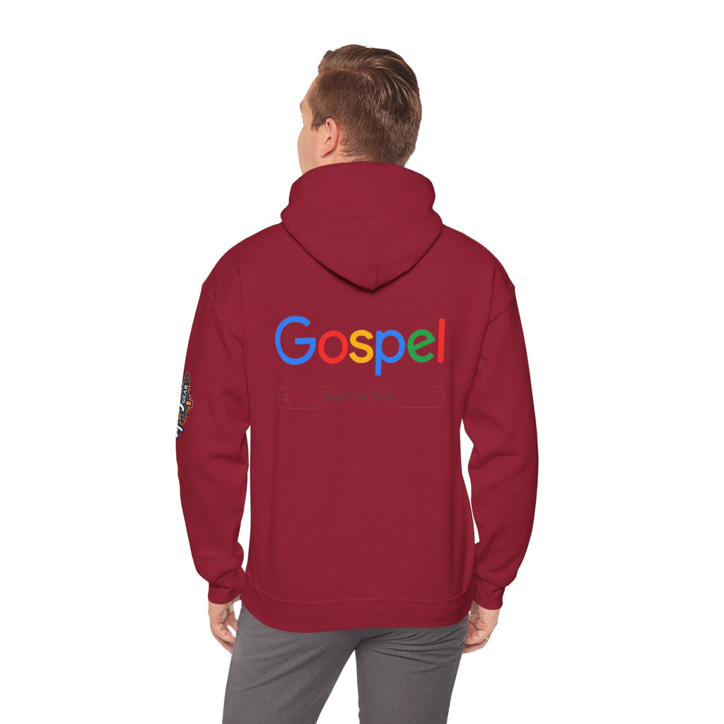 Gospel Hoodie — "Search for Truth" Christian Faith Pullover Printify