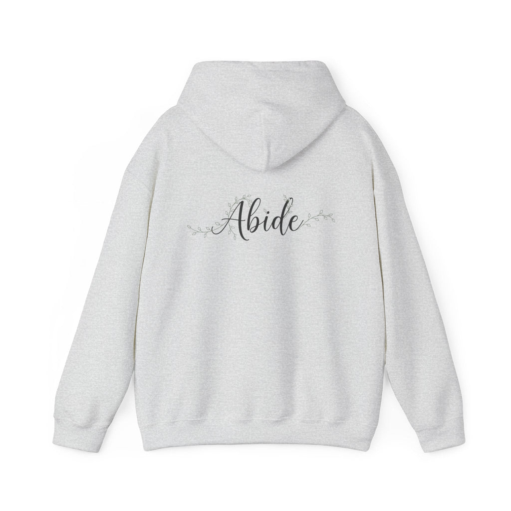 Abide Hoodie – Vine Wrapped John 15:5 Christian Hoodie for Cozy Devotion Printify