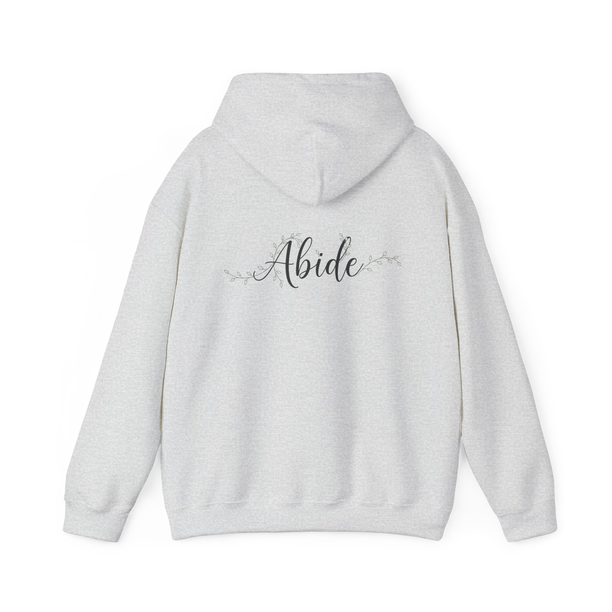 Abide Hoodie – Vine Wrapped John 15:5 Christian Hoodie for Cozy Devotion Printify