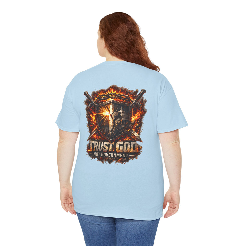 Faith & Freedom Tee — "Trust God Not Government" Patriotic Christian T-Shirt Printify