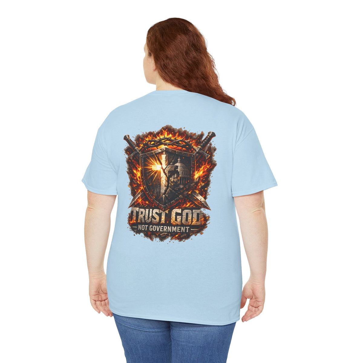 Faith & Freedom Tee — "Trust God Not Government" Patriotic Christian T-Shirt Printify