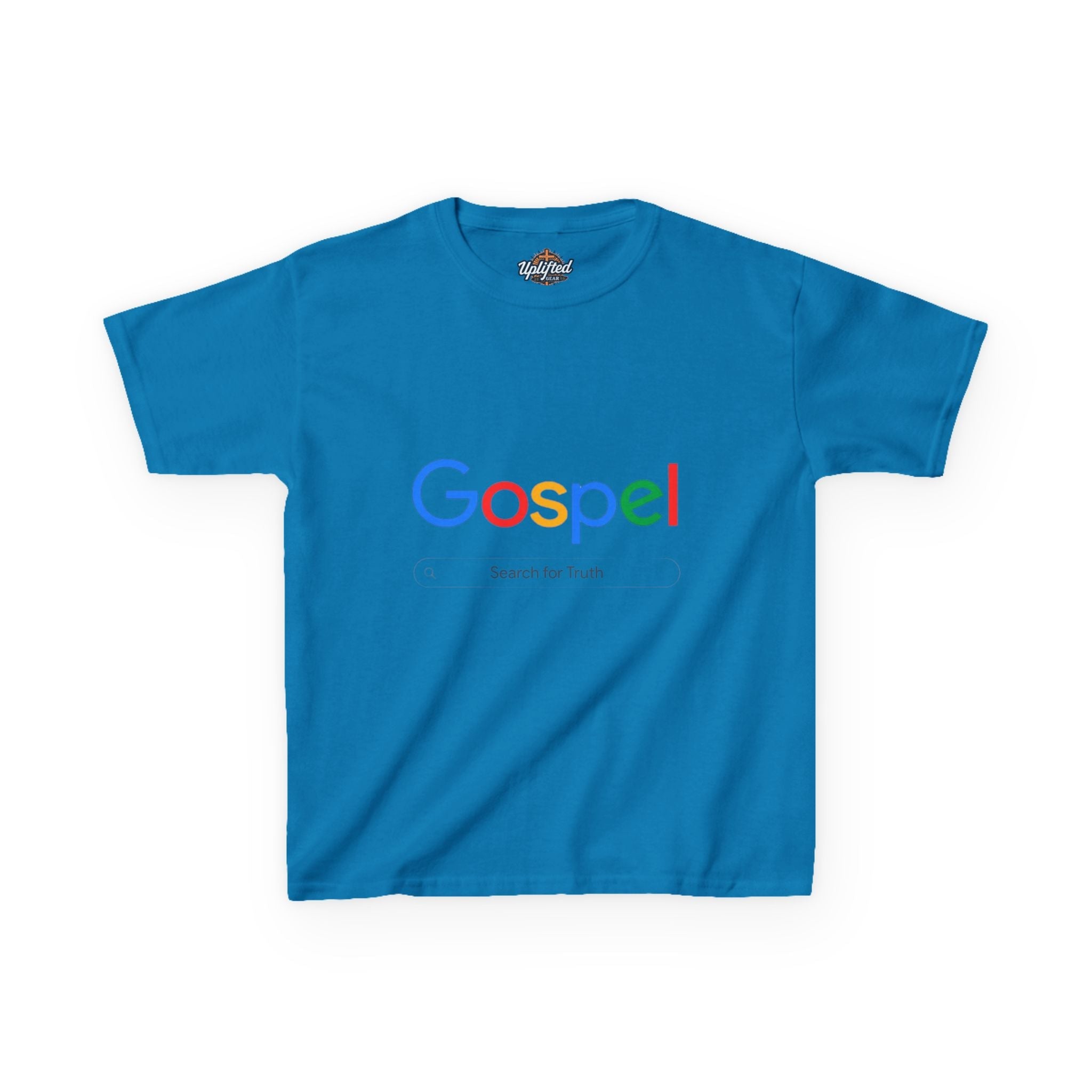 Kids Tee — "Gospel" Colorful Search-Style Logo Printify
