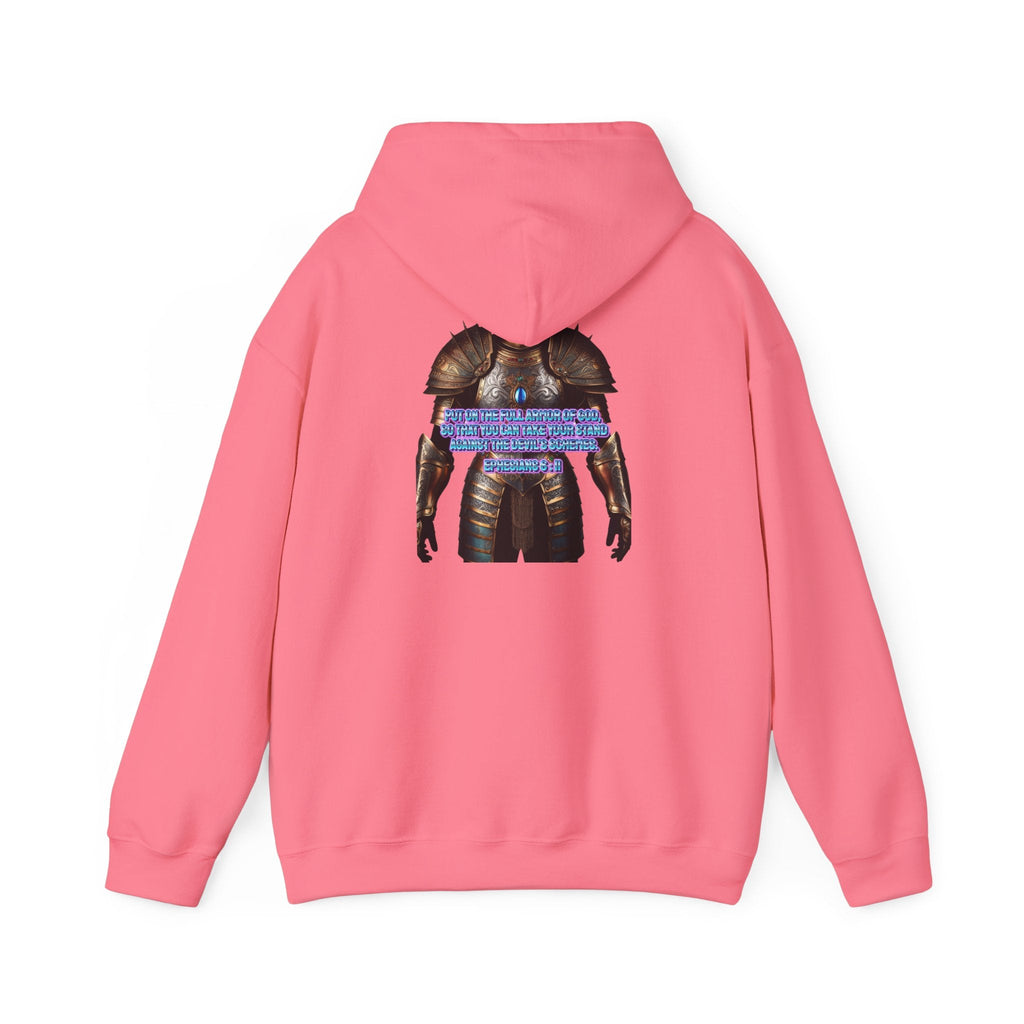 Religious Graphic Armor Of God Design - Unisex Heavy Blend™ Hooded Sweatshirt Printify