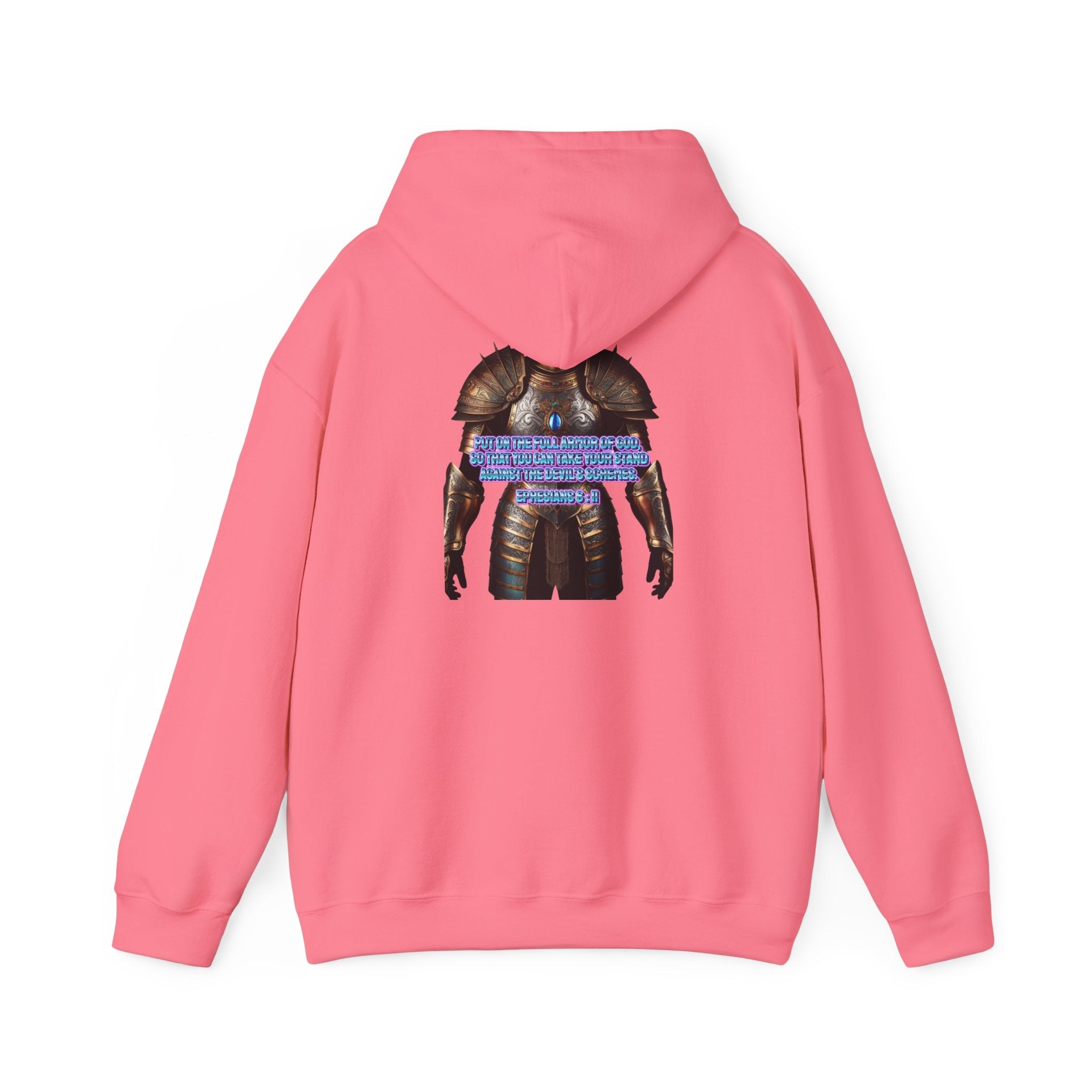 Religious Graphic Armor Of God Design - Unisex Heavy Blend™ Hooded Sweatshirt Printify