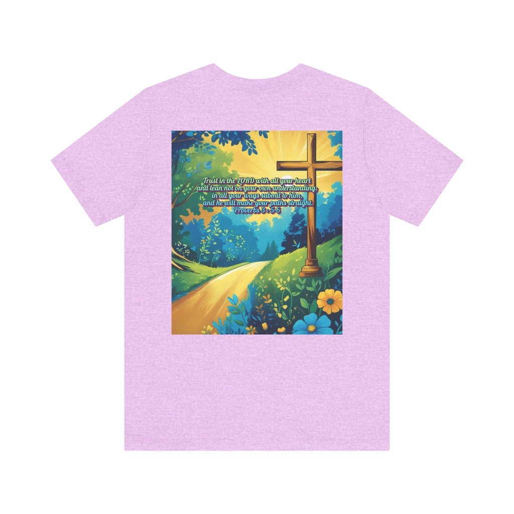 Trust in The Lord Proverbs 3:5-6 Biblical Design Unisex Jersey Short Sleeve Tee Printify