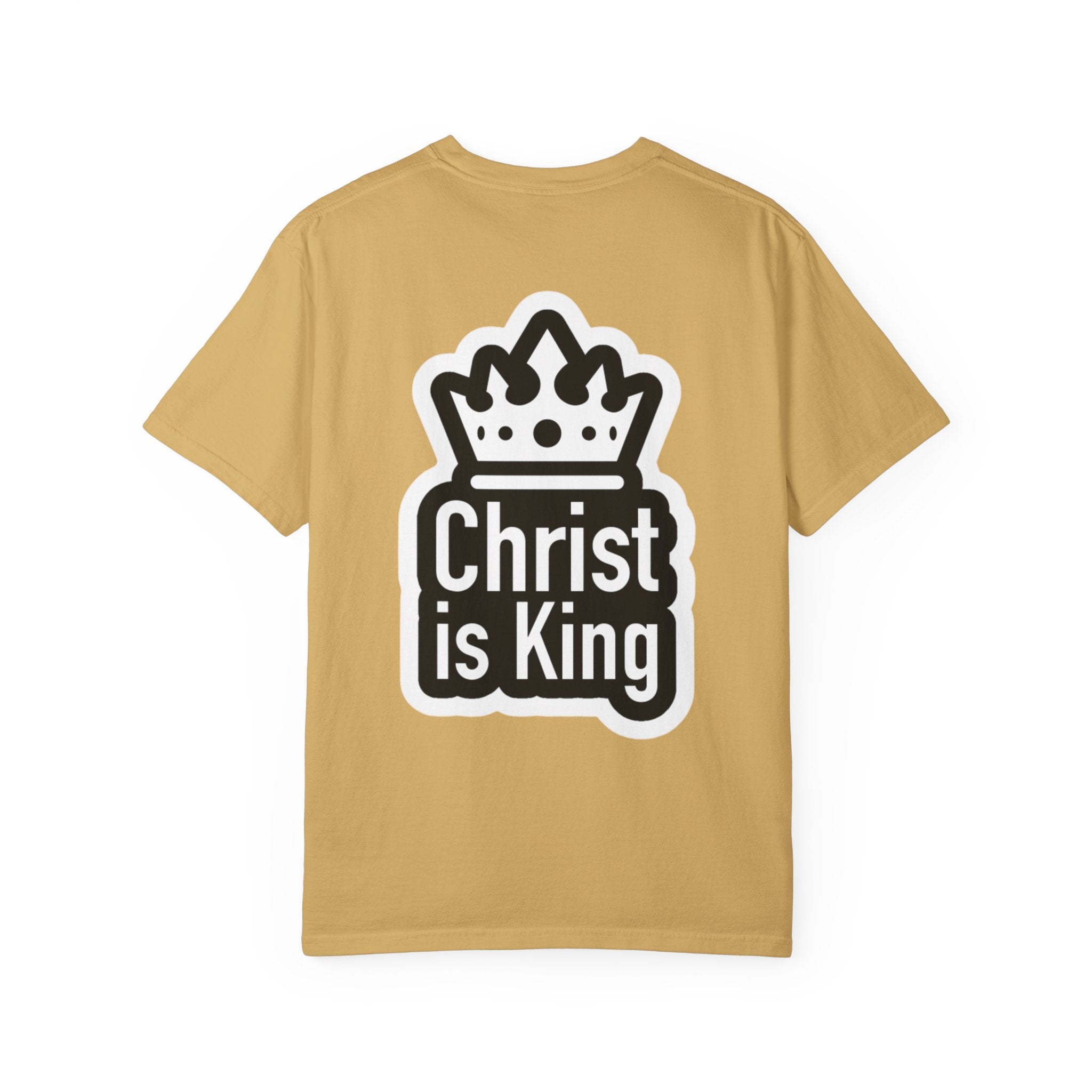 Christ is King T-Shirt – Bold Crown & Cross Christian Tee for Unashamed Faith Printify