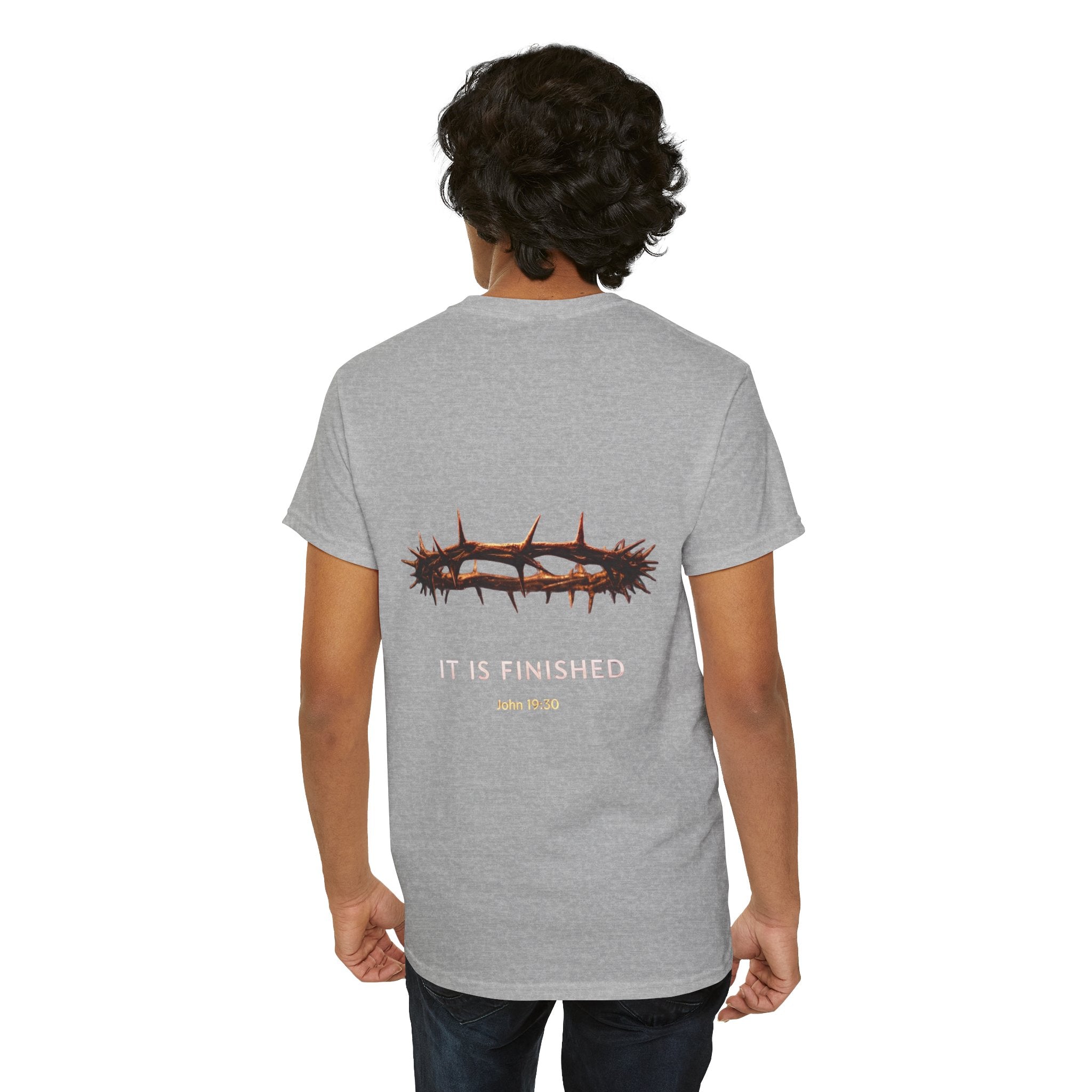 It Is Finished Crown of Thorns Tee — Christian John 19:30 Faith Shirt Printify