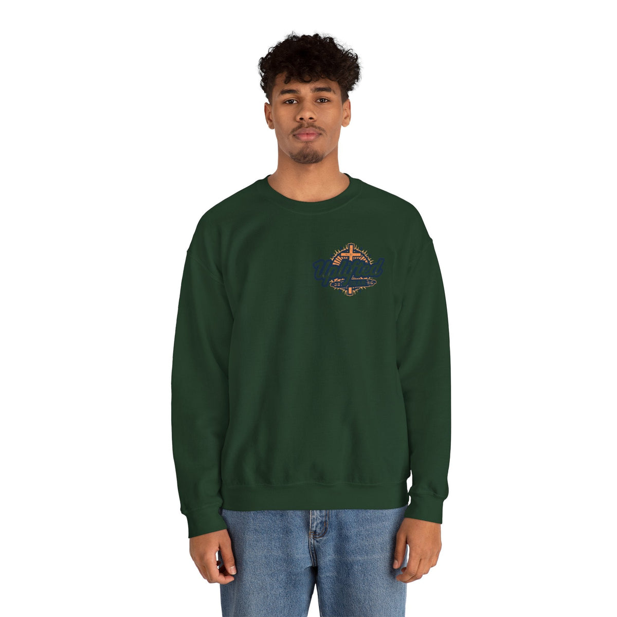 Trust in The Lord Proverbs 3:5-6 Biblical Design Crewneck Sweatshirt Printify