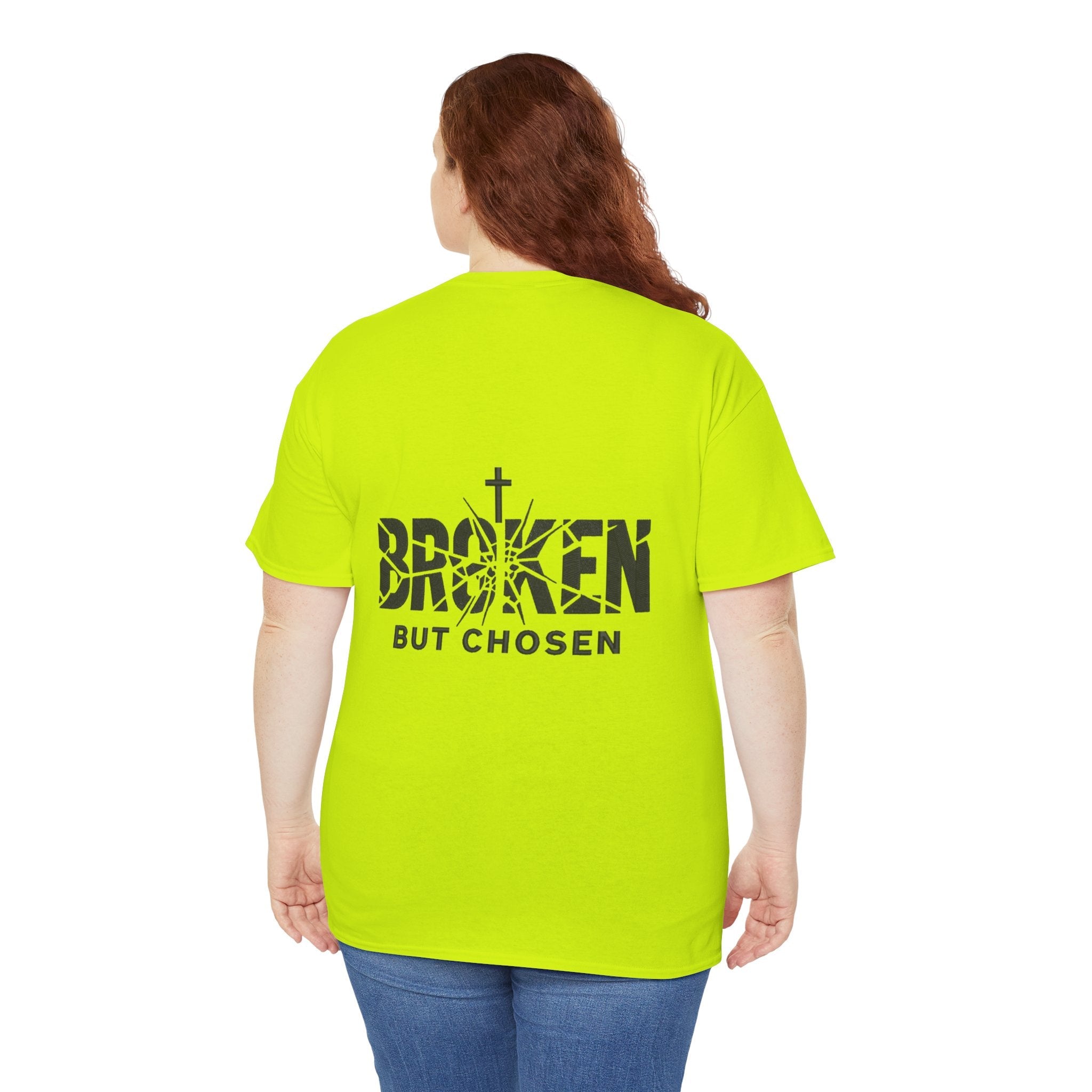 Broken But Chosen T-Shirt — Inspirational Faith Graphic Tee Printify