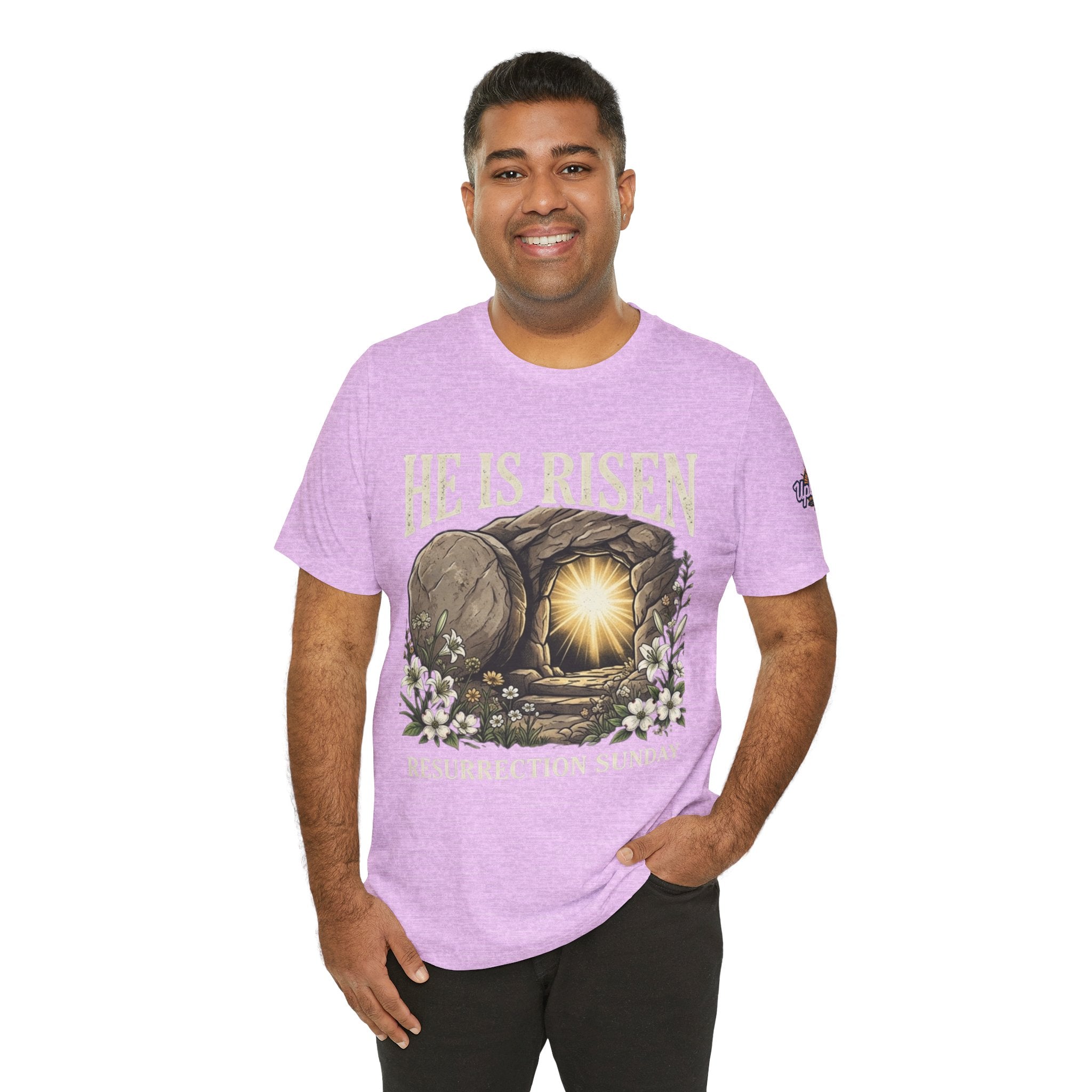 He Is Risen T-Shirt — Jesus Christ Resurrection Easter Tee Printify
