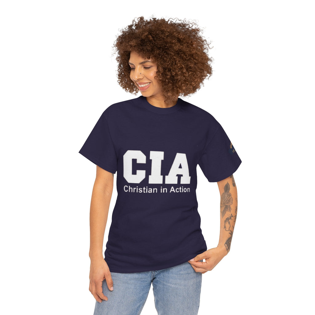 CIA Christian in Action T-shirt - Funny Faith Parody T-shirt - Mission Ready Apparel Printify