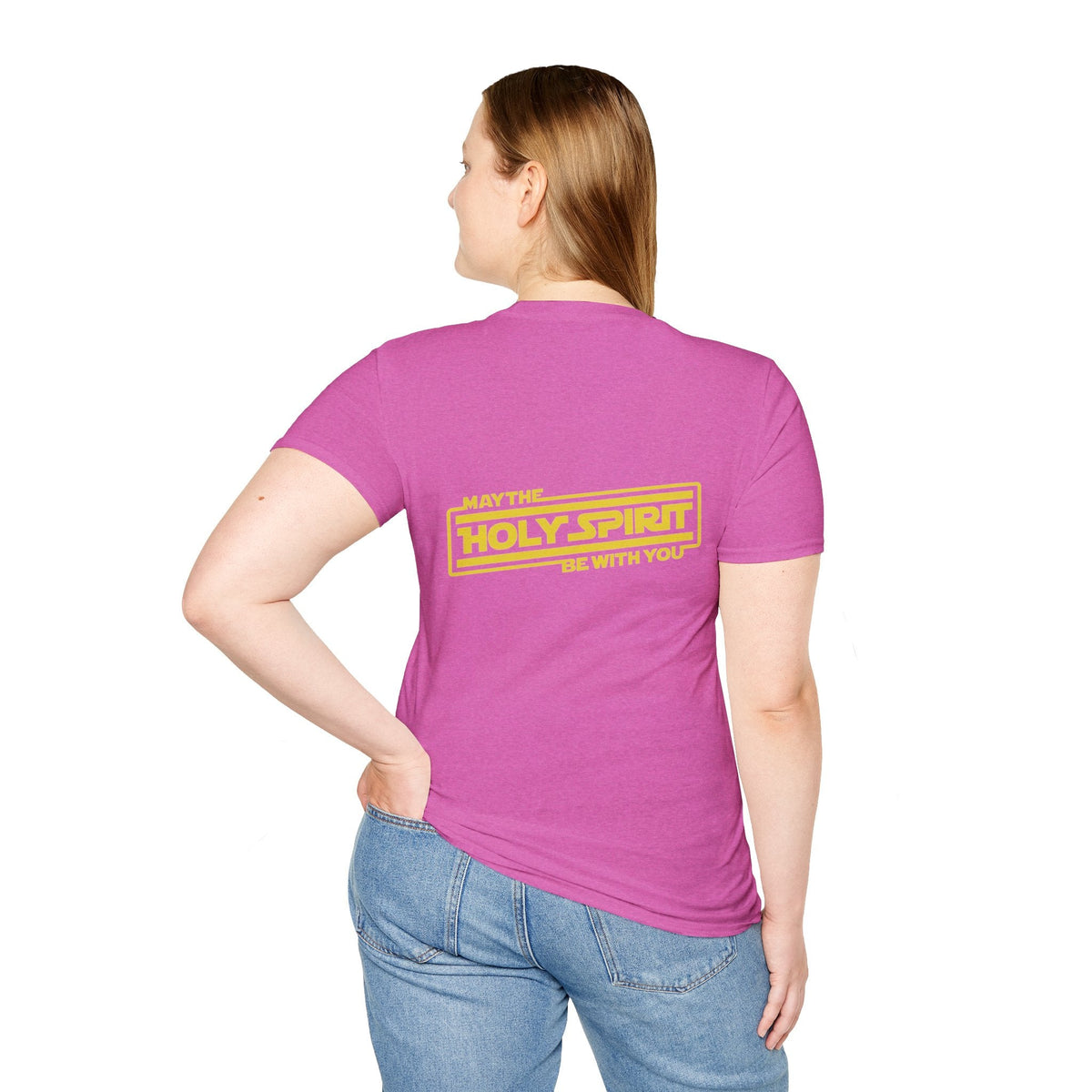 May the Holy Spirit Be With You T-shirt - Christian Star Wars Parody T-shirt Printify