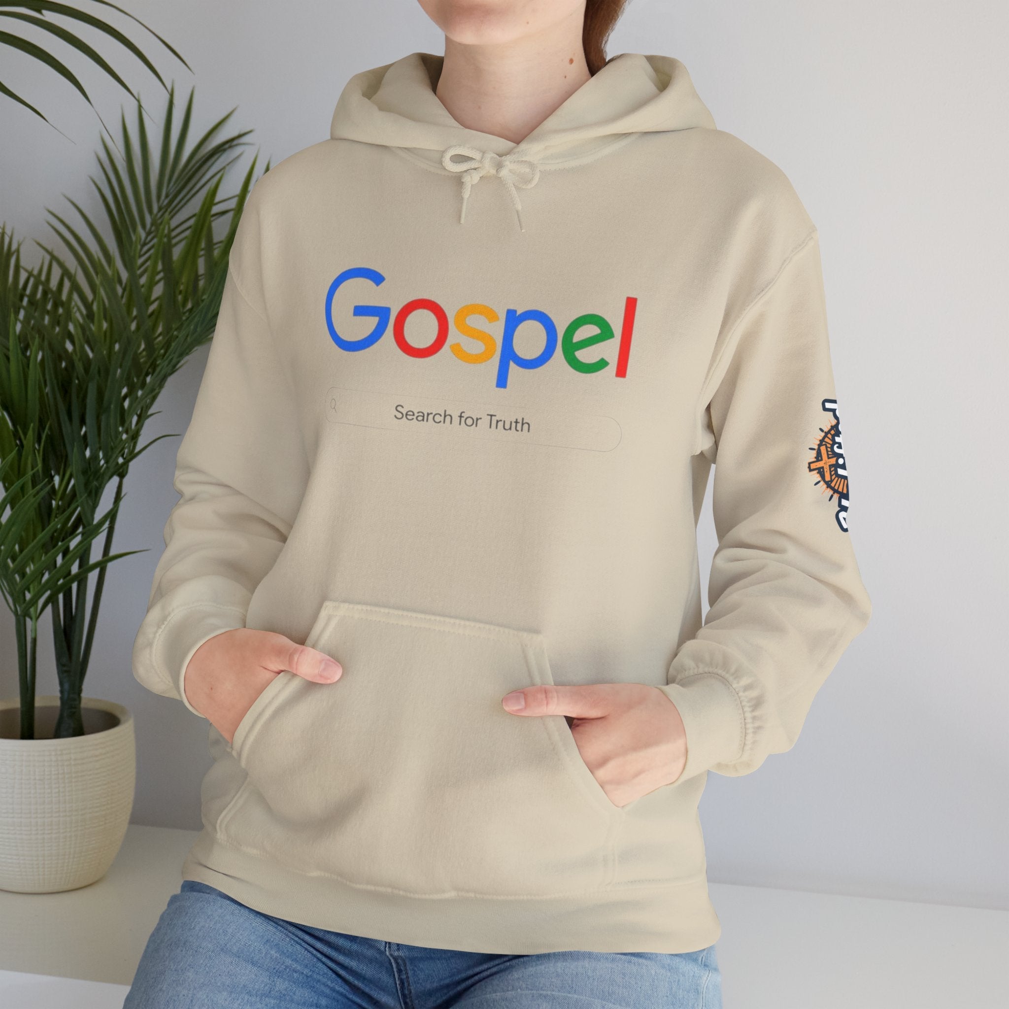 Gospel Hoodie — "Search for Truth" Christian Faith Pullover Printify