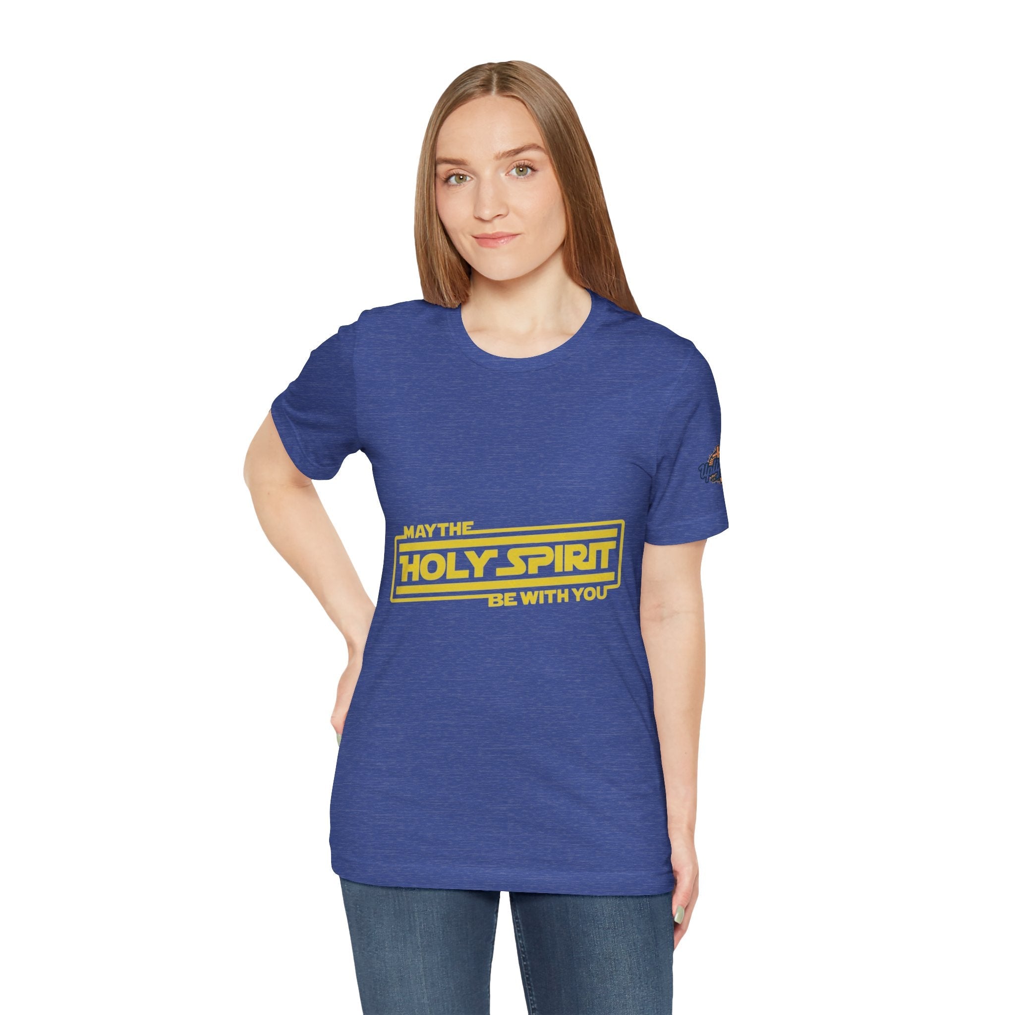 May the Holy Spirit Be With You T-shirt - Christian Star Wars Parody T-shirt Printify