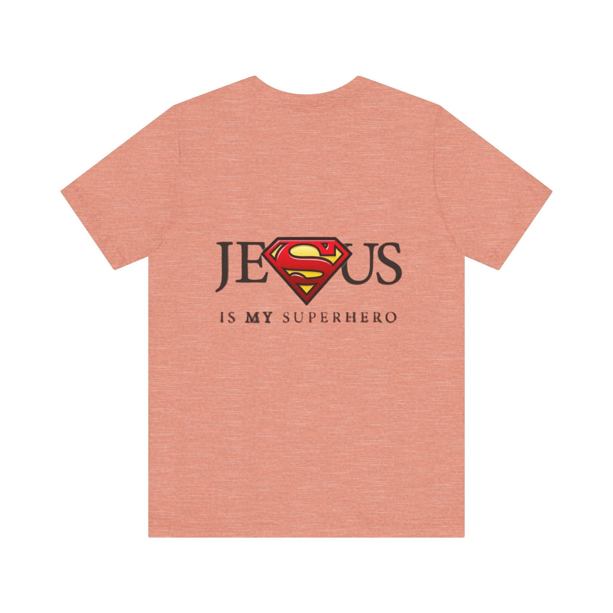 Jesus Is My Superhero T-Shirt — Faith-Based Superman-Inspired Tee Printify