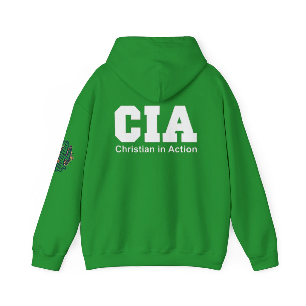 CIA Christian in Action Hoodie - Funny Faith Parody Hoodie - Mission Ready Apparel Printify