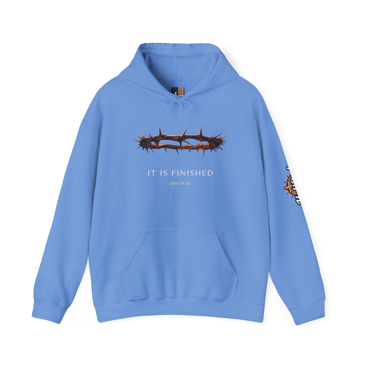 It Is Finished Crown of Thorns Hoodie — Christian John 19:30 Faith Hoodie Printify