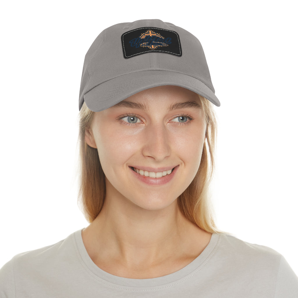 Uplifted Gear Dad Hat Christian Brand Rectangle Printify