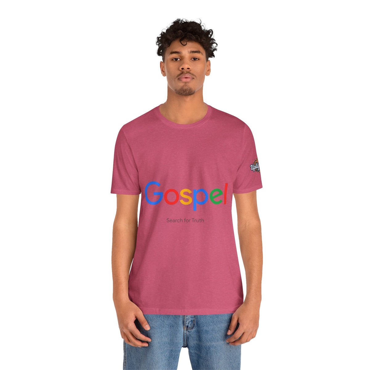 Gospel Graphic Tee — "Gospel" Colorful Logo Christian T-Shirt Printify