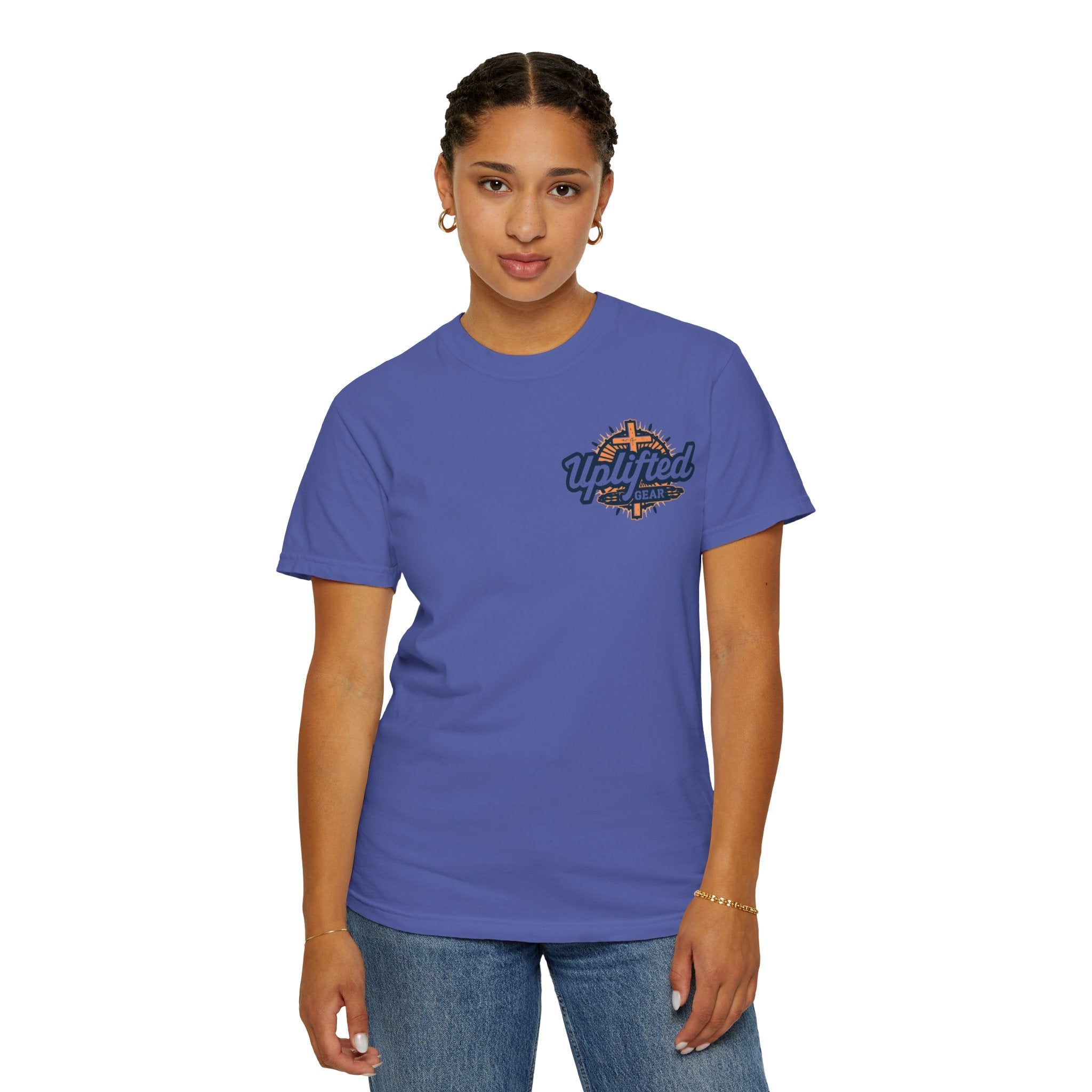 Trust in The Lord Proverbs 3:5-6 Biblical Design Unisex Garment-Dyed T-shirt Printify