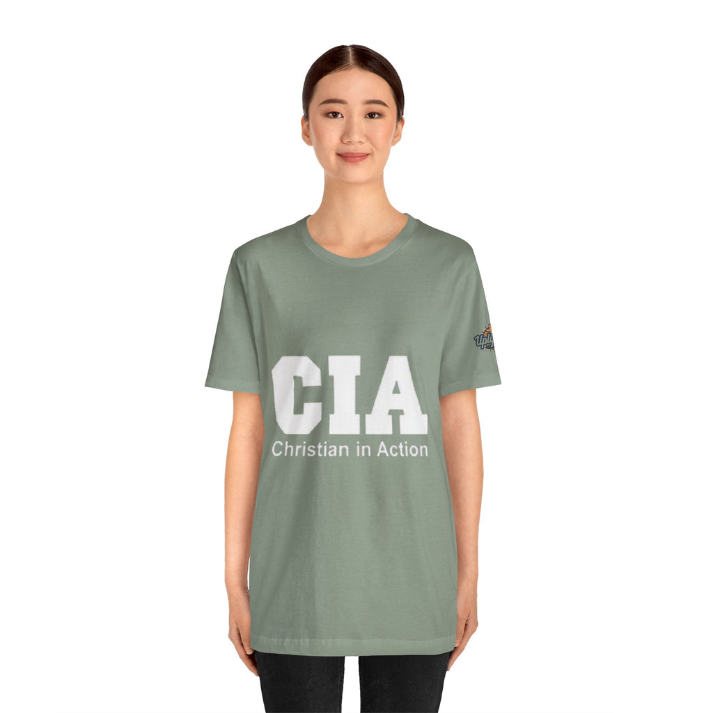 CIA Christian in Action T-shirt - Funny Faith Parody T-shirt - Mission Ready Apparel Printify