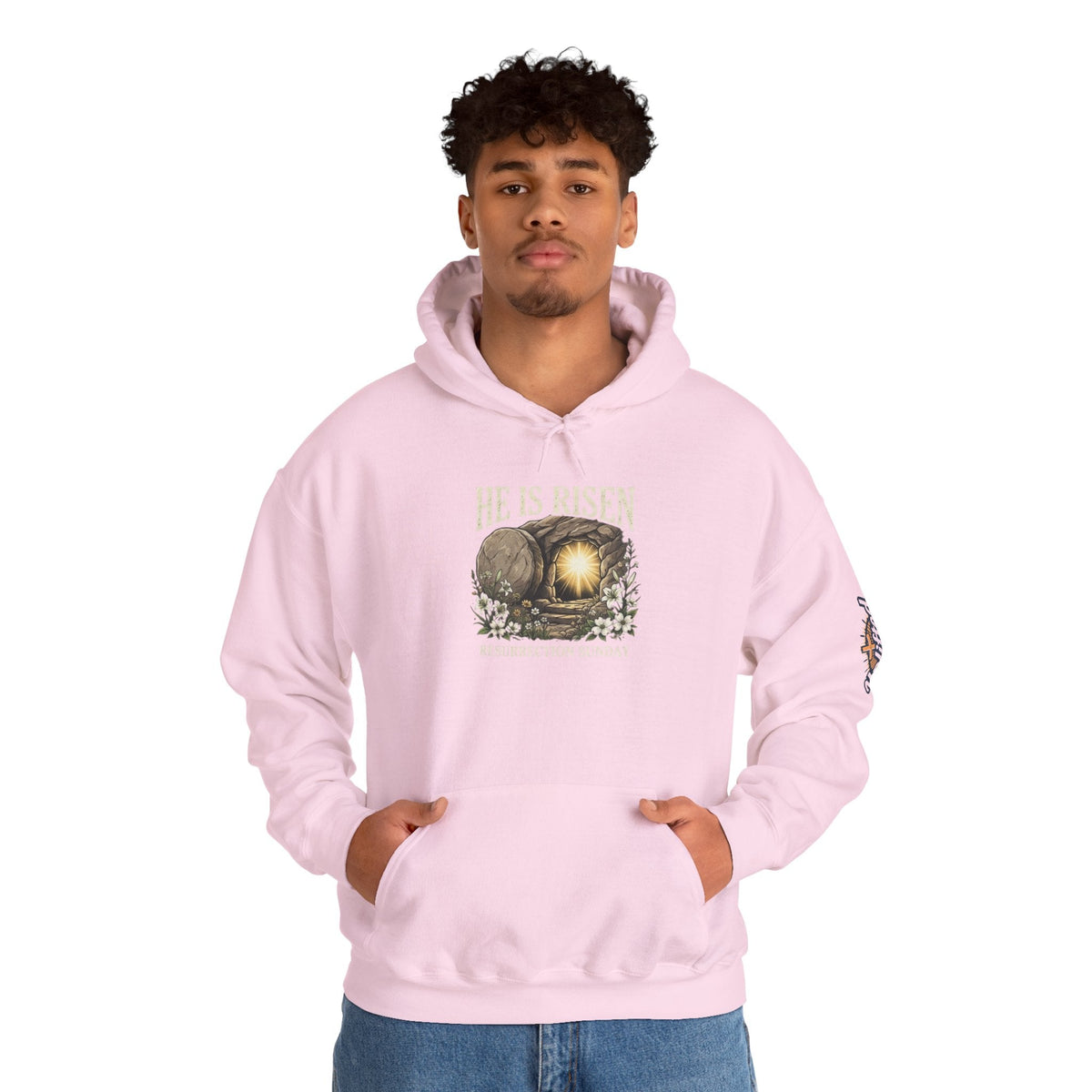 He Is Risen Hoodie — Jesus Christ Resurrection Easter Hoodie Printify