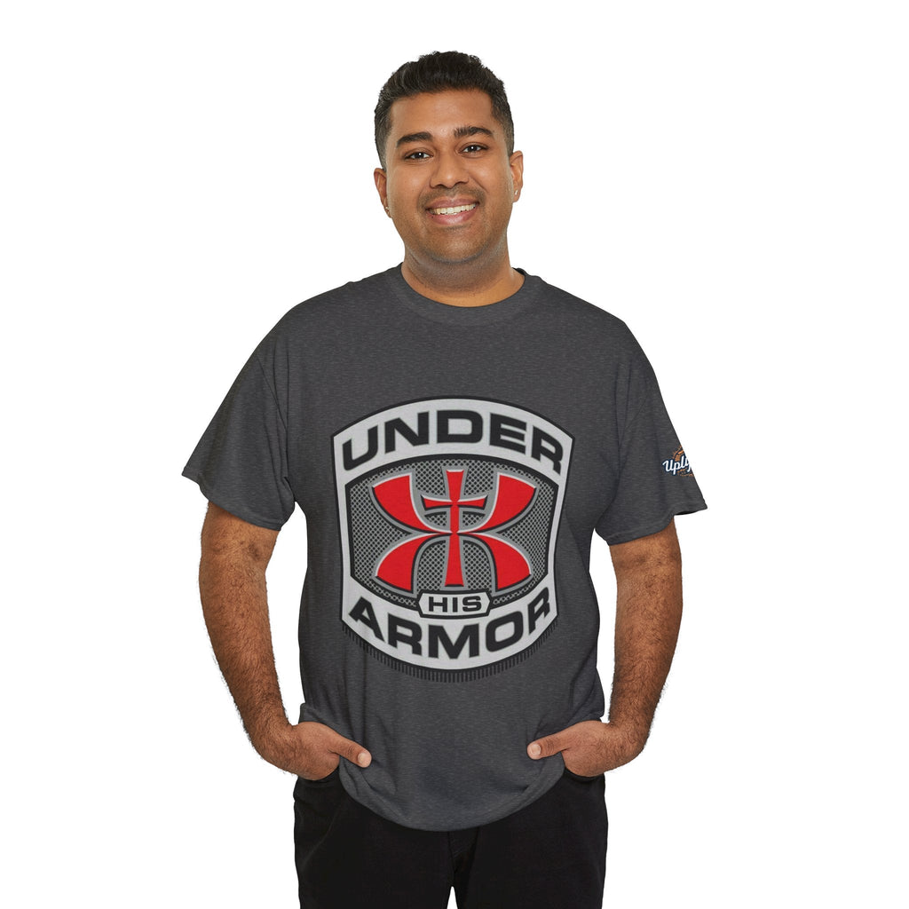 Under HIS Armor Christian T-Shirt — Faith-Inspired Under Armour Style Printify