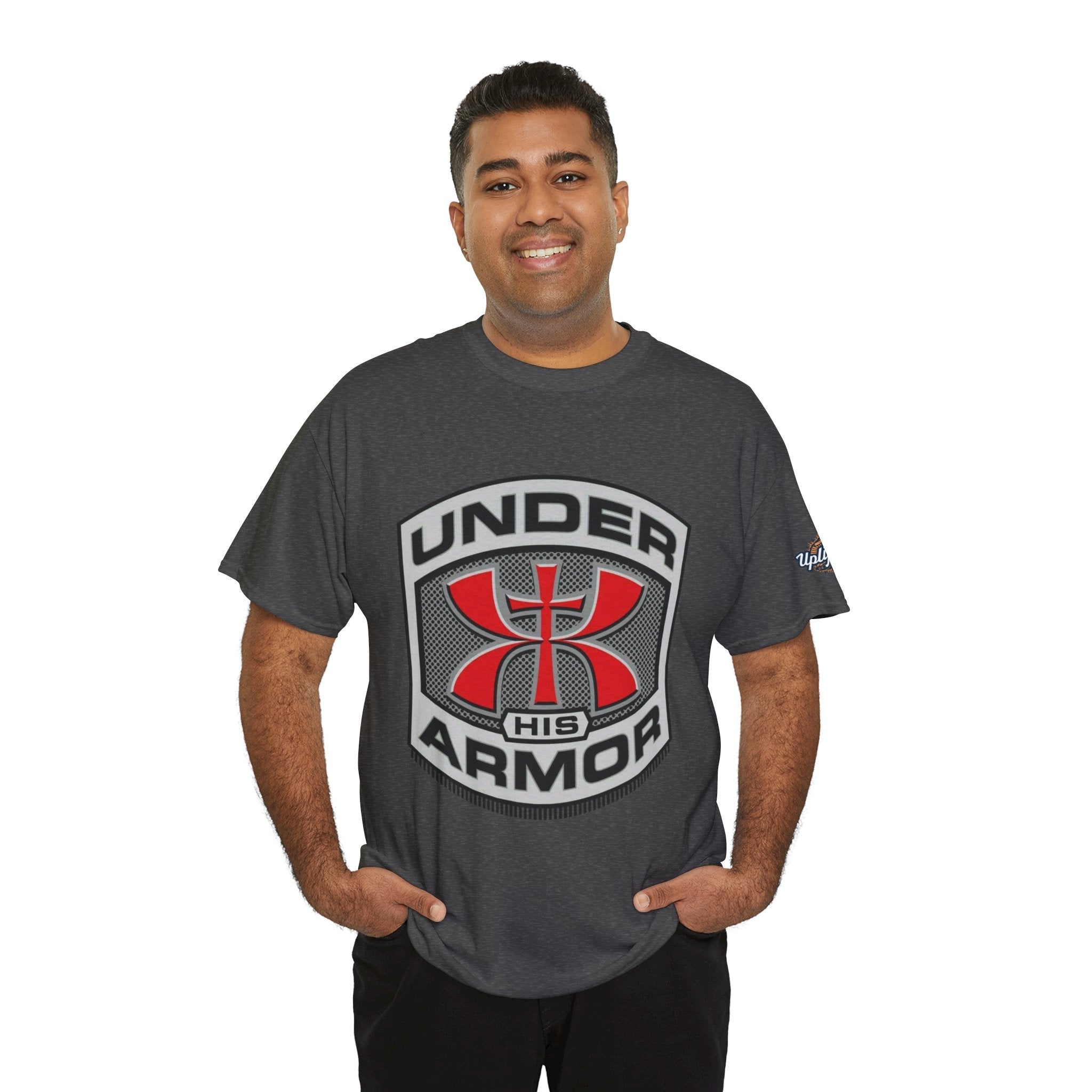 Under HIS Armor Christian T-Shirt — Faith-Inspired Under Armour Style Printify