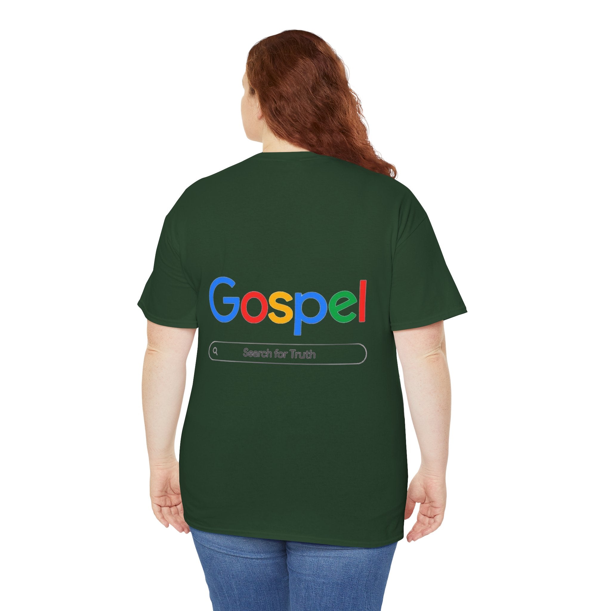 Gospel Graphic Tee — "Gospel" Colorful Logo Christian T-Shirt Printify