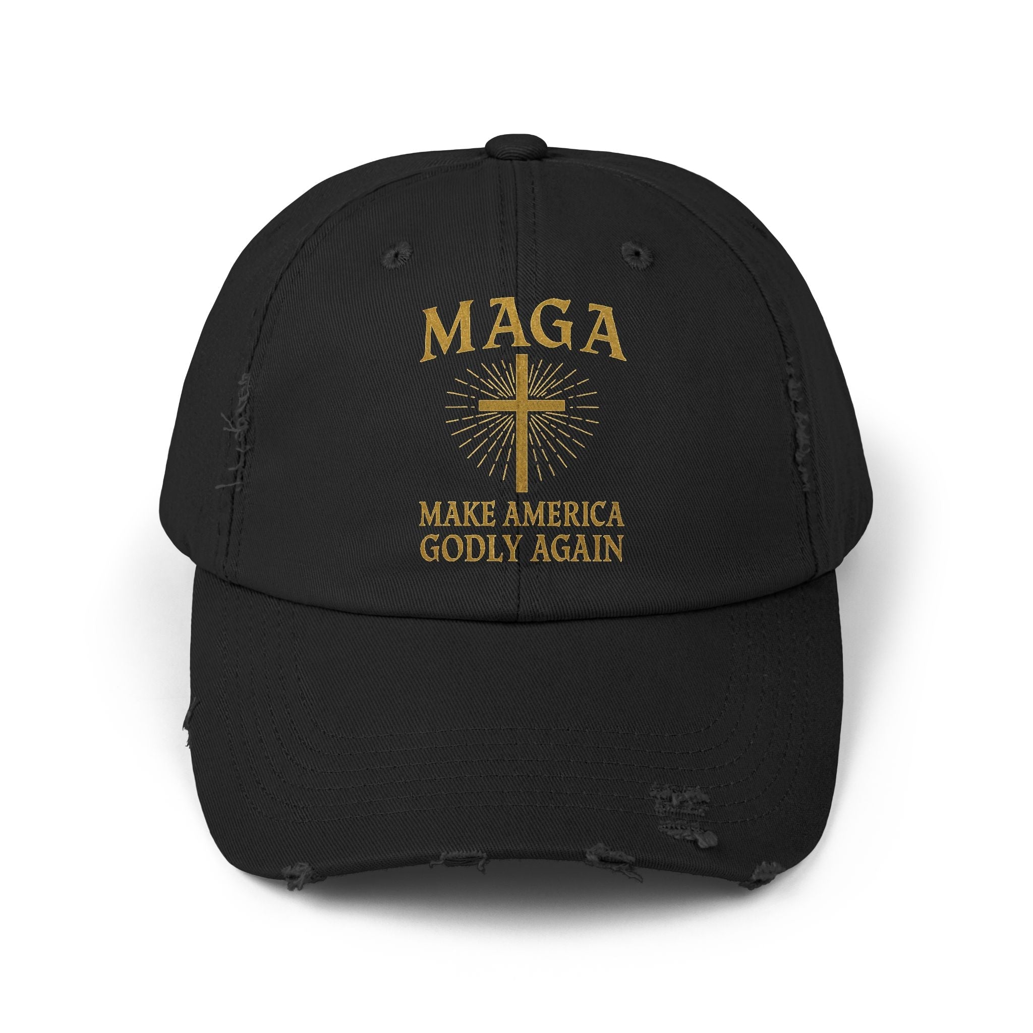Make America Godly Again Hat – MAGA Christian Patriotic Embroidered Cap for Faith & Freedom Printify