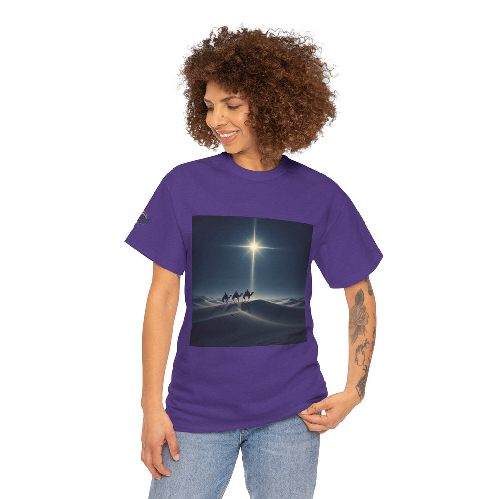 3 Wise Men T-shirt – Magi Camels Nativity Journey Christian Christmas T-shirt for Epiphany Faith & Holy Night Printify