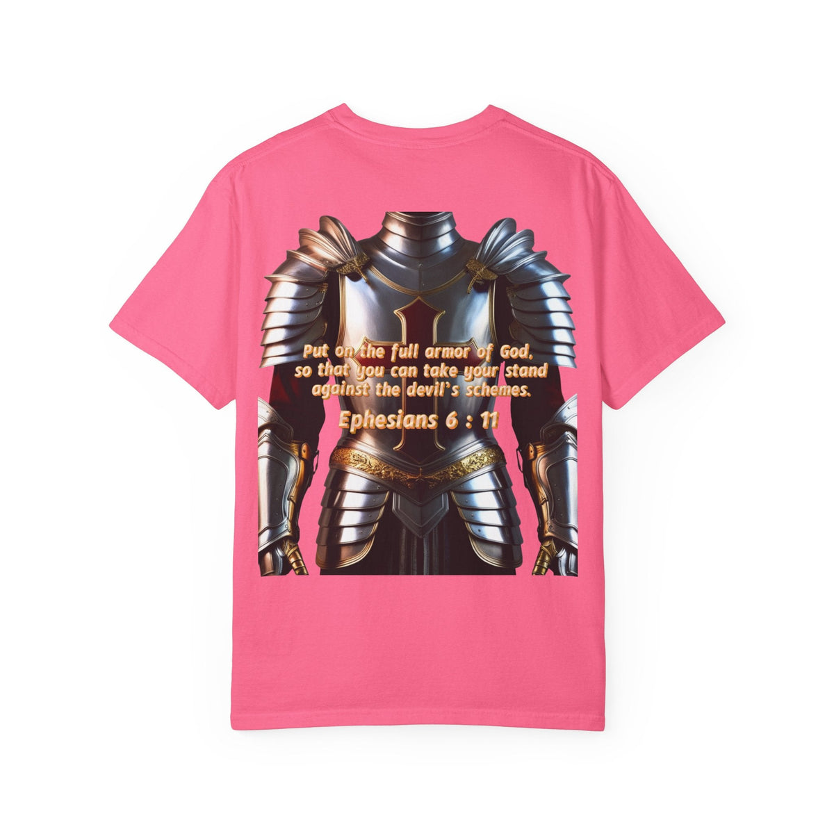 Religious Graphic Armor Of God Design - Unisex Garment-Dyed T-shirt Printify