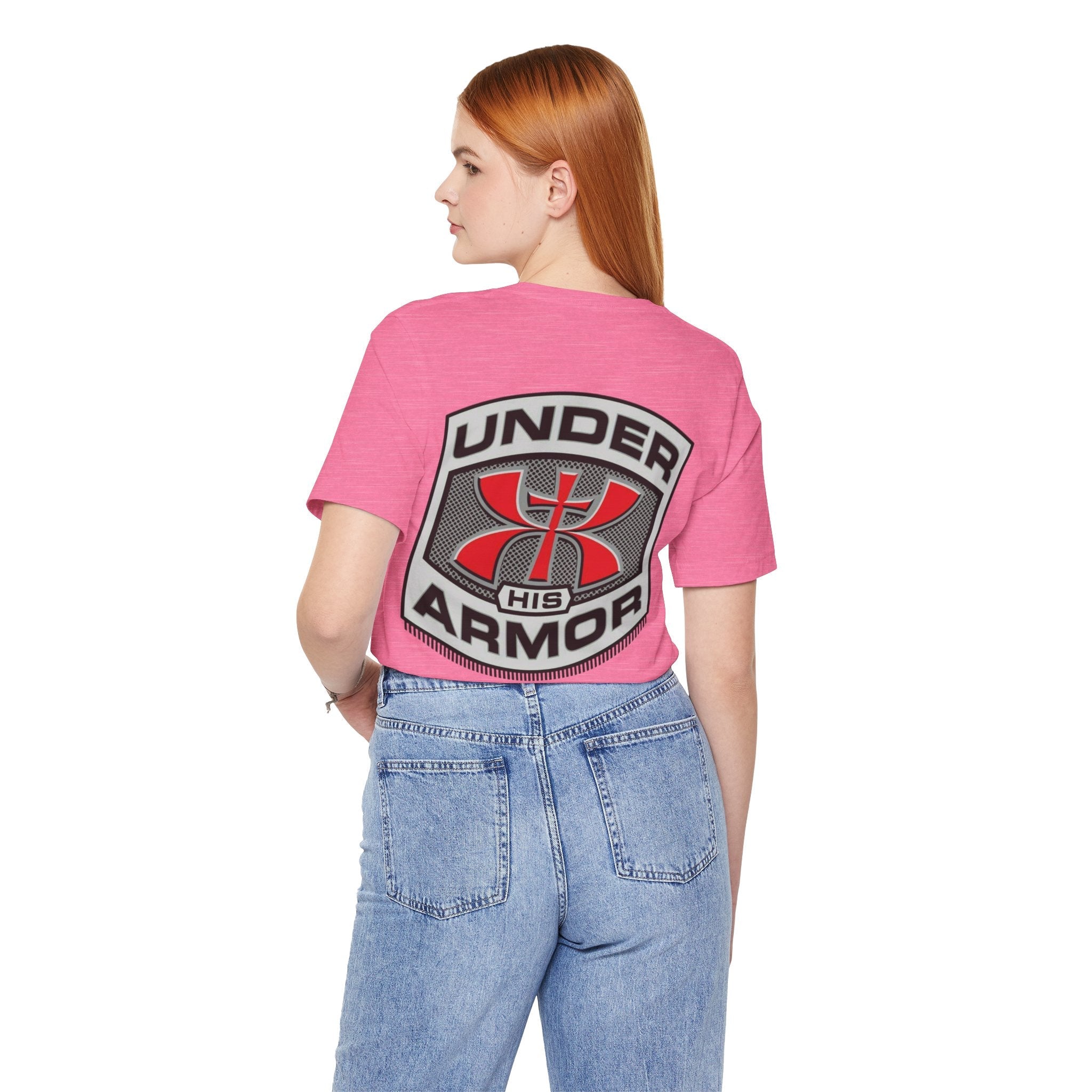 Under HIS Armor Christian T-Shirt — Faith-Inspired Under Armour Style Printify