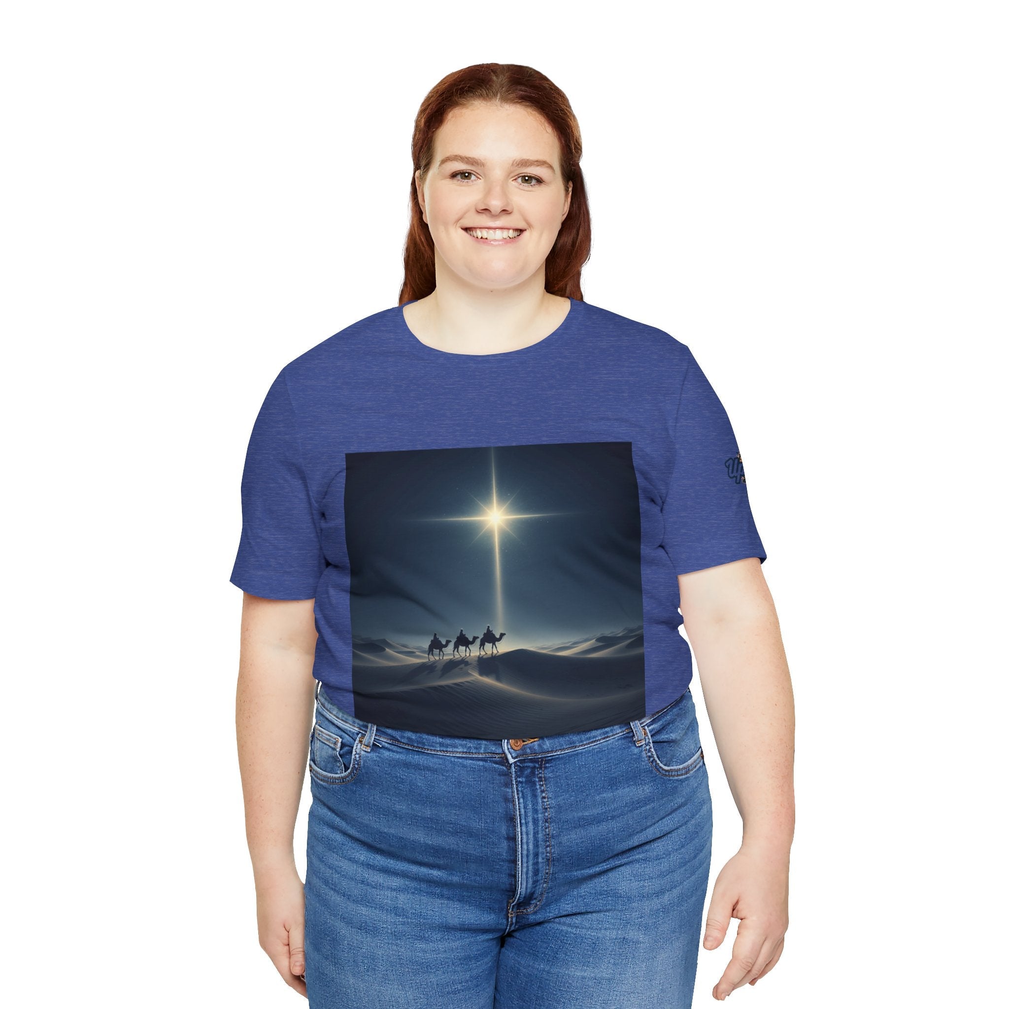 3 Wise Men T-shirt – Magi Camels Nativity Journey Christian Christmas T-shirt for Epiphany Faith & Holy Night Printify