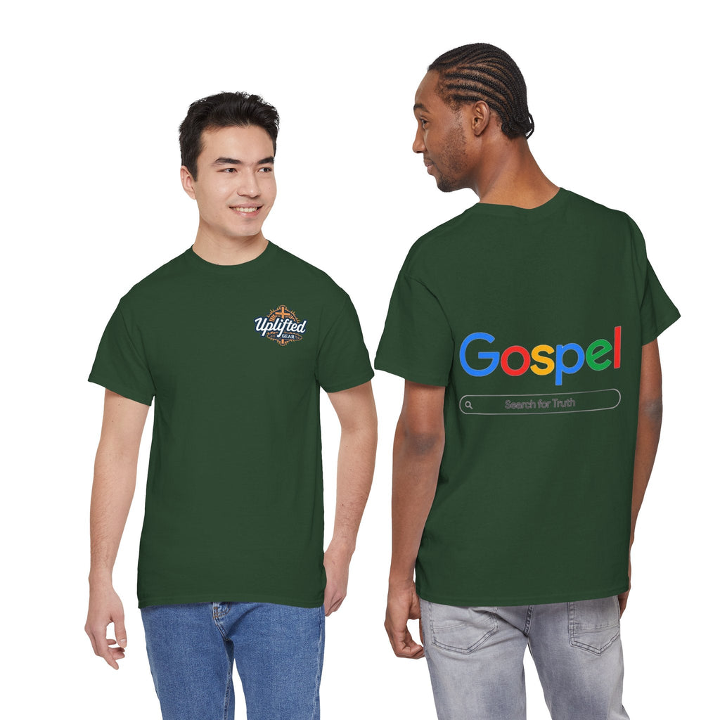 Gospel Graphic Tee — "Gospel" Colorful Logo Christian T-Shirt Printify
