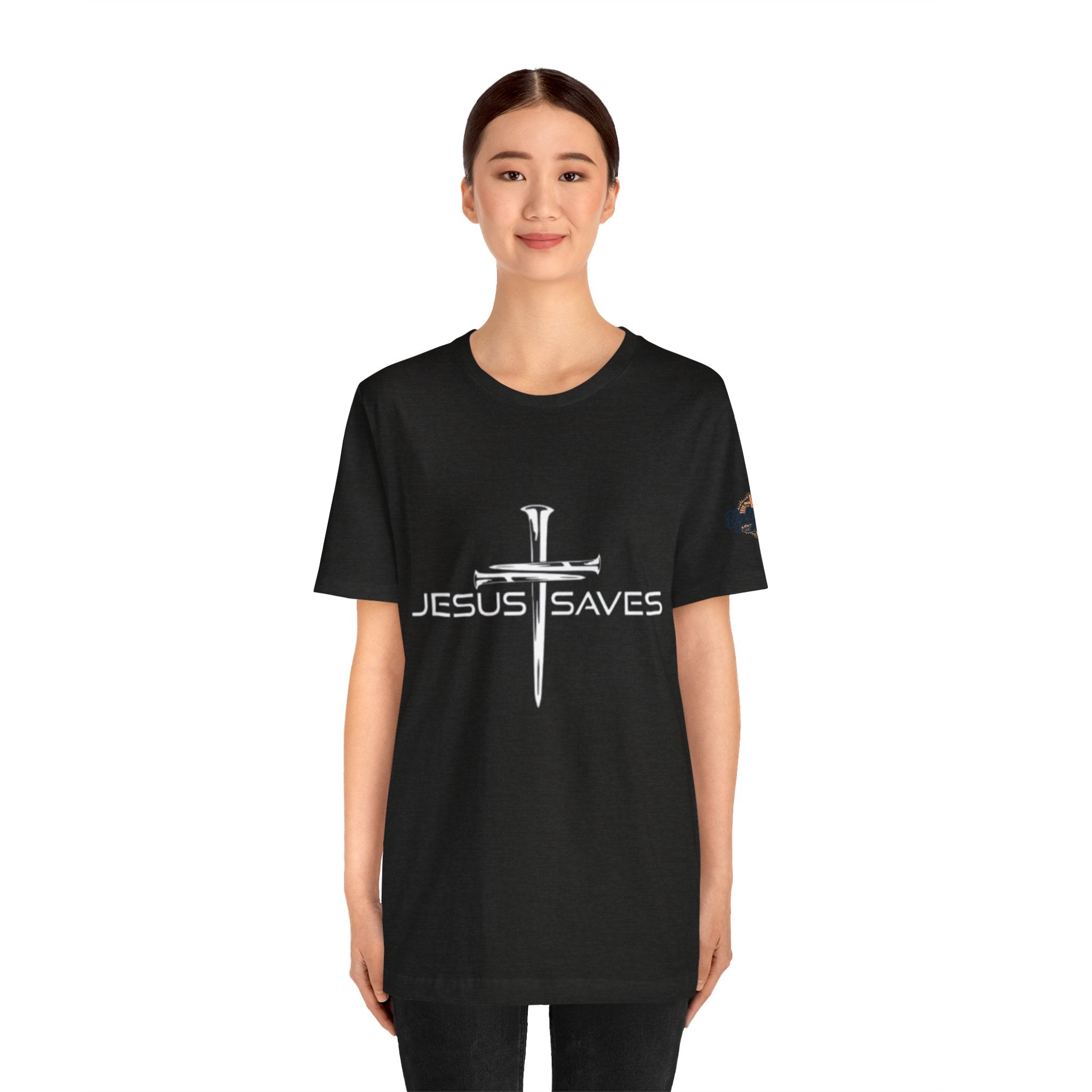 Copy of Jesus Saves T-shirt – 3 Nails Crucifix Cross Christian T-shirt for Redemption Faith & Bold Salvation Printify