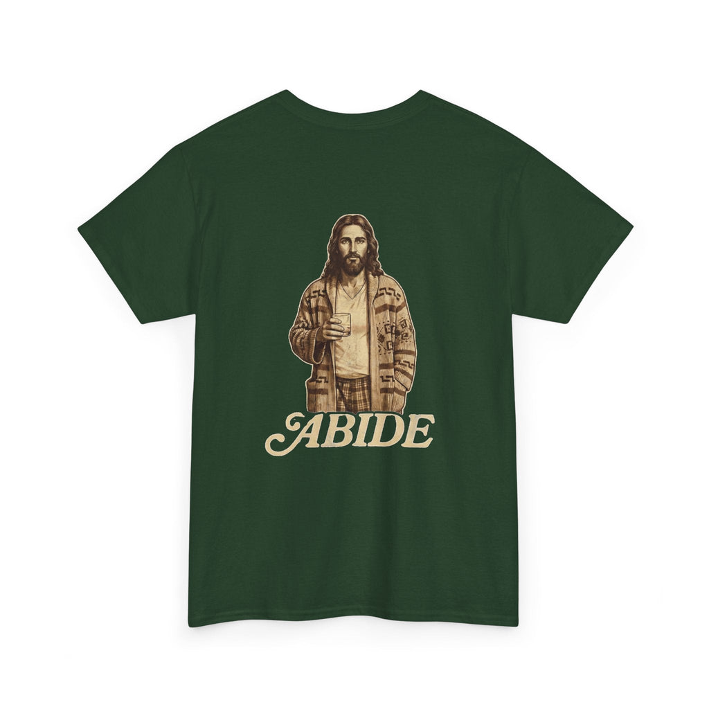 Abide Vintage Jesus Tee — "The Dude" Graphic Christian T-Shirt Printify