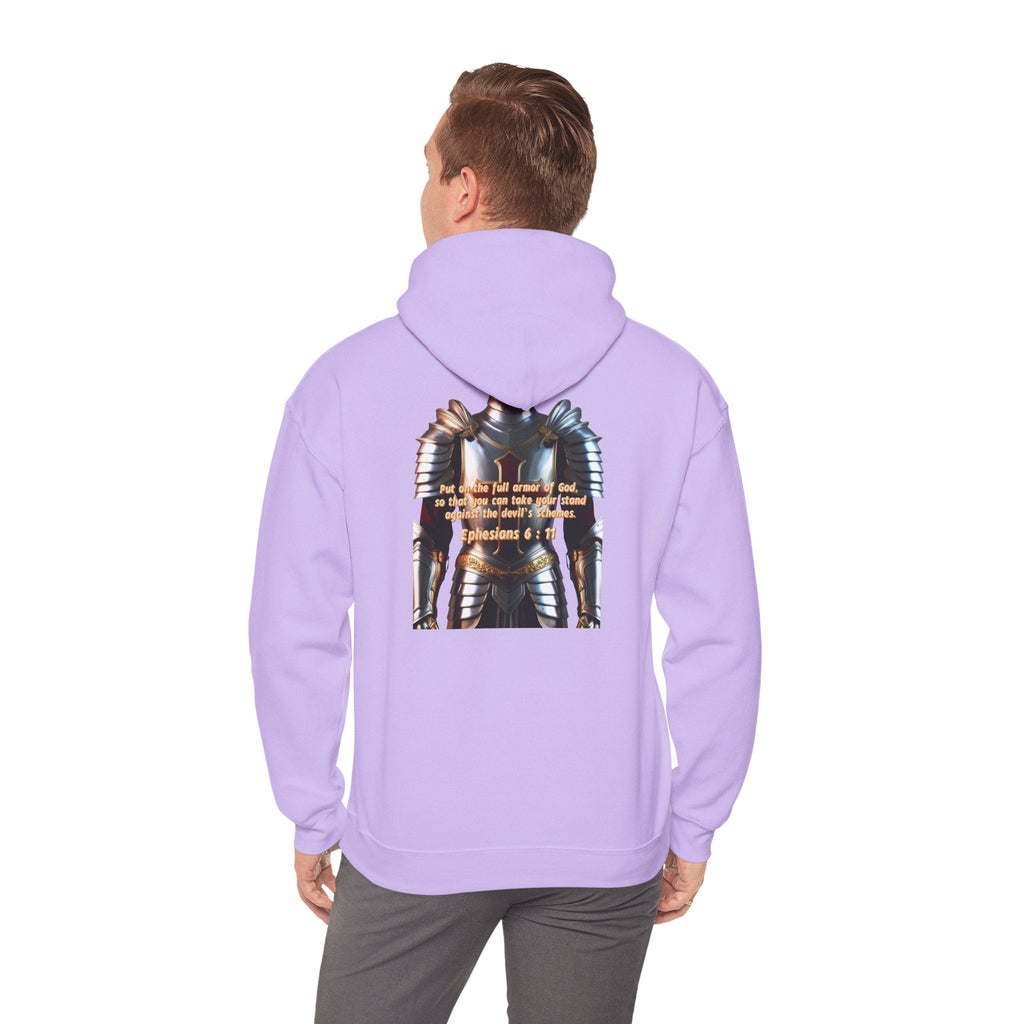 Religious Graphic Armor Of God Design - Unisex Heavy Blend™ Hooded Sweatshirt Printify