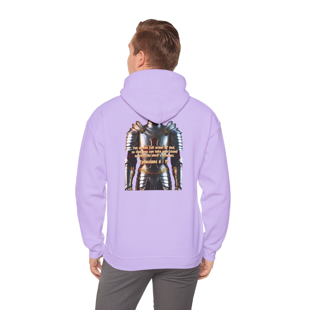 Religious Graphic Armor Of God Design - Unisex Heavy Blend™ Hooded Sweatshirt Printify