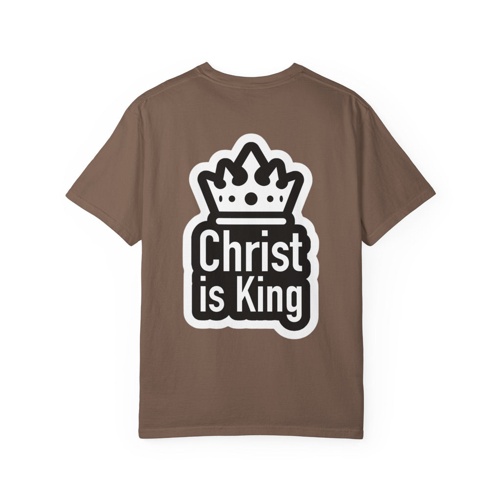 Christ is King T-Shirt – Bold Crown & Cross Christian Tee for Unashamed Faith Printify