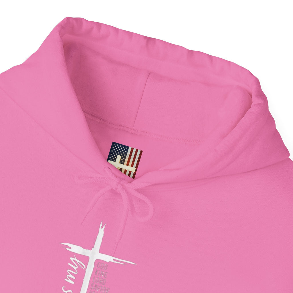 Jesus Is My Everything Hoodie – Cross List God King Lord Savior Christian Sweatshirt for Total Surrender Faith Printify