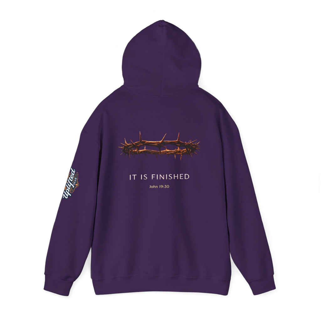 It Is Finished Crown of Thorns Hoodie — Christian John 19:30 Faith Hoodie Printify