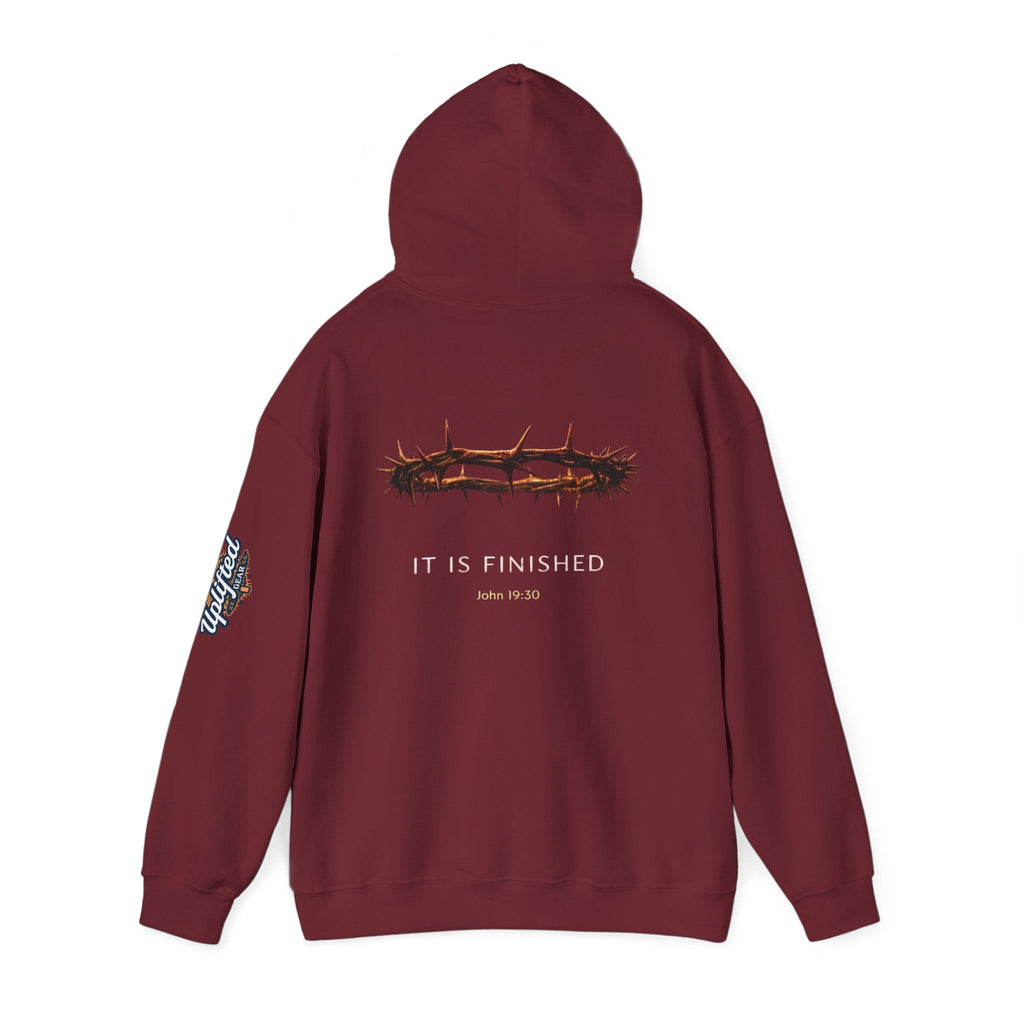 It Is Finished Crown of Thorns Hoodie — Christian John 19:30 Faith Hoodie Printify