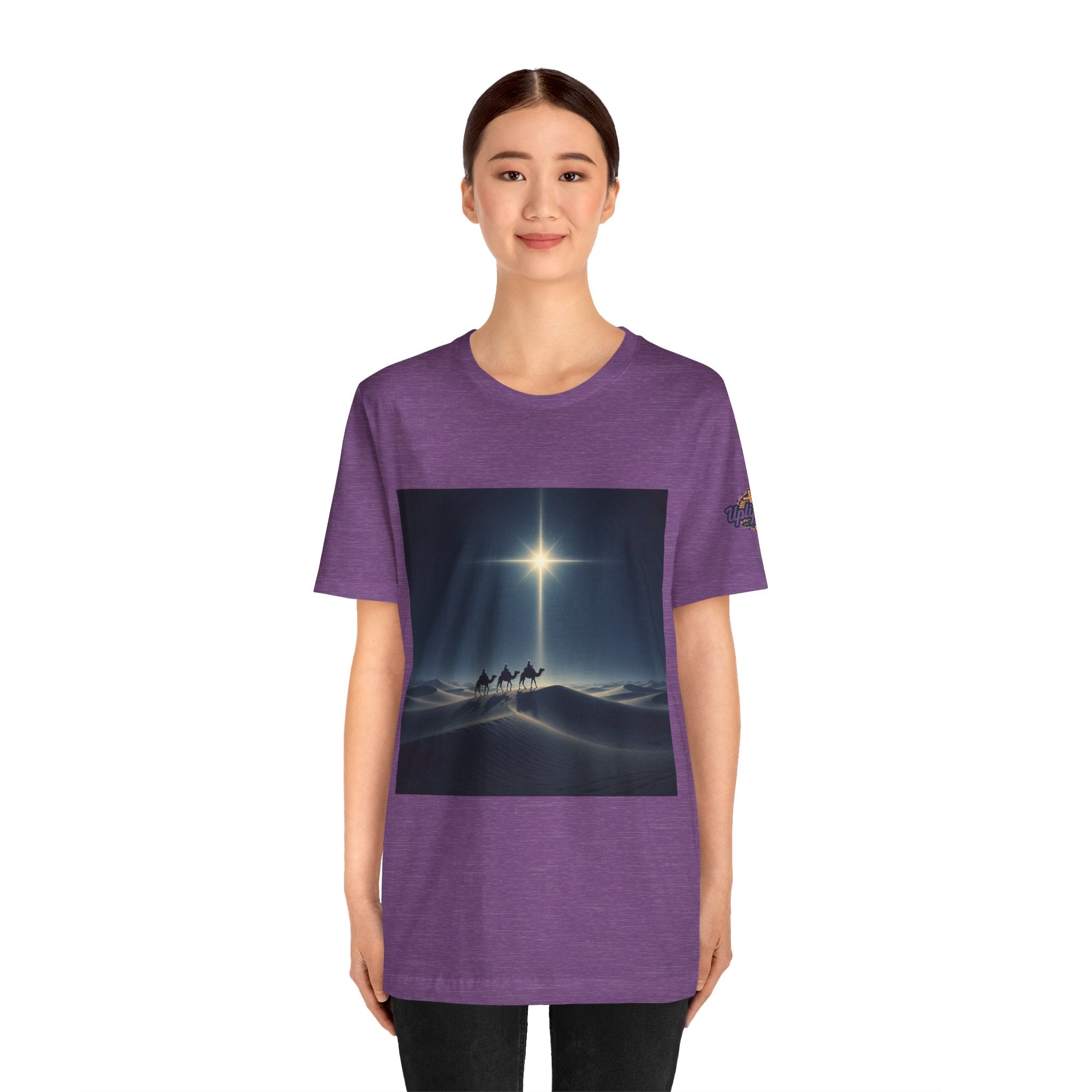 3 Wise Men T-shirt – Magi Camels Nativity Journey Christian Christmas T-shirt for Epiphany Faith & Holy Night Printify