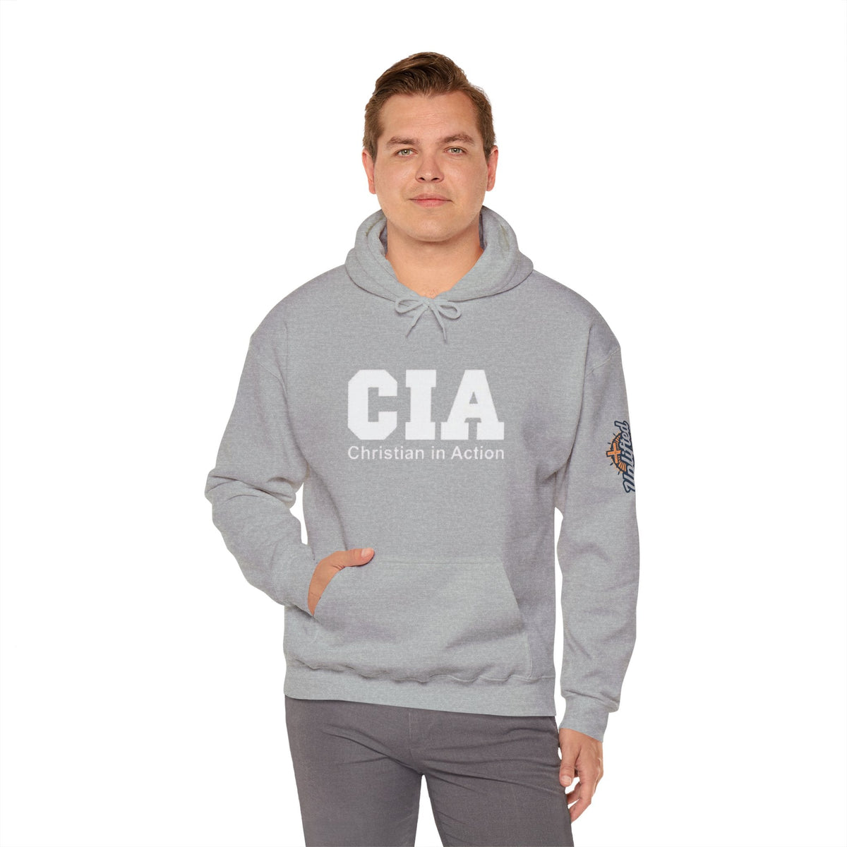 CIA Christian in Action Hoodie - Funny Faith Parody Hoodie - Mission Ready Apparel Printify