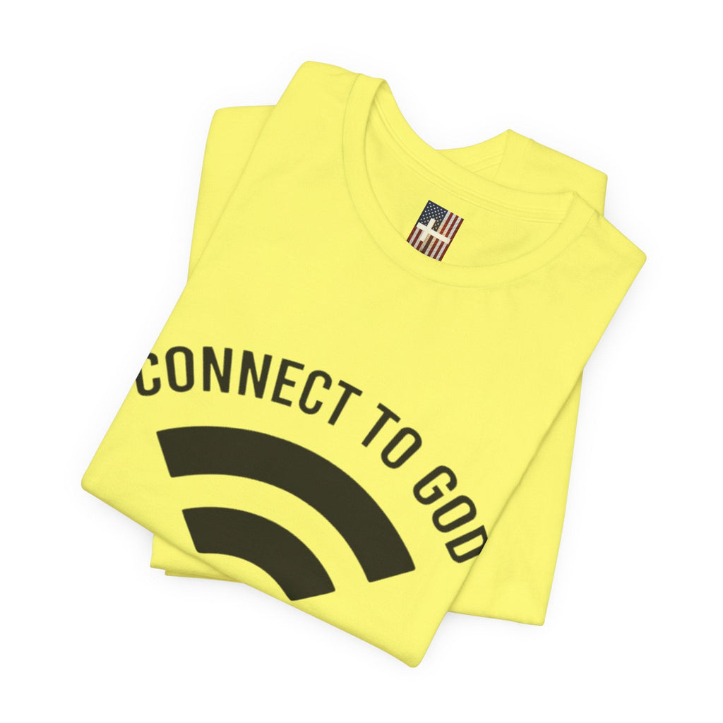 Connect to God T-shirt - WIFI Password is Jesus - Funny Christian Faith T-shirt Printify