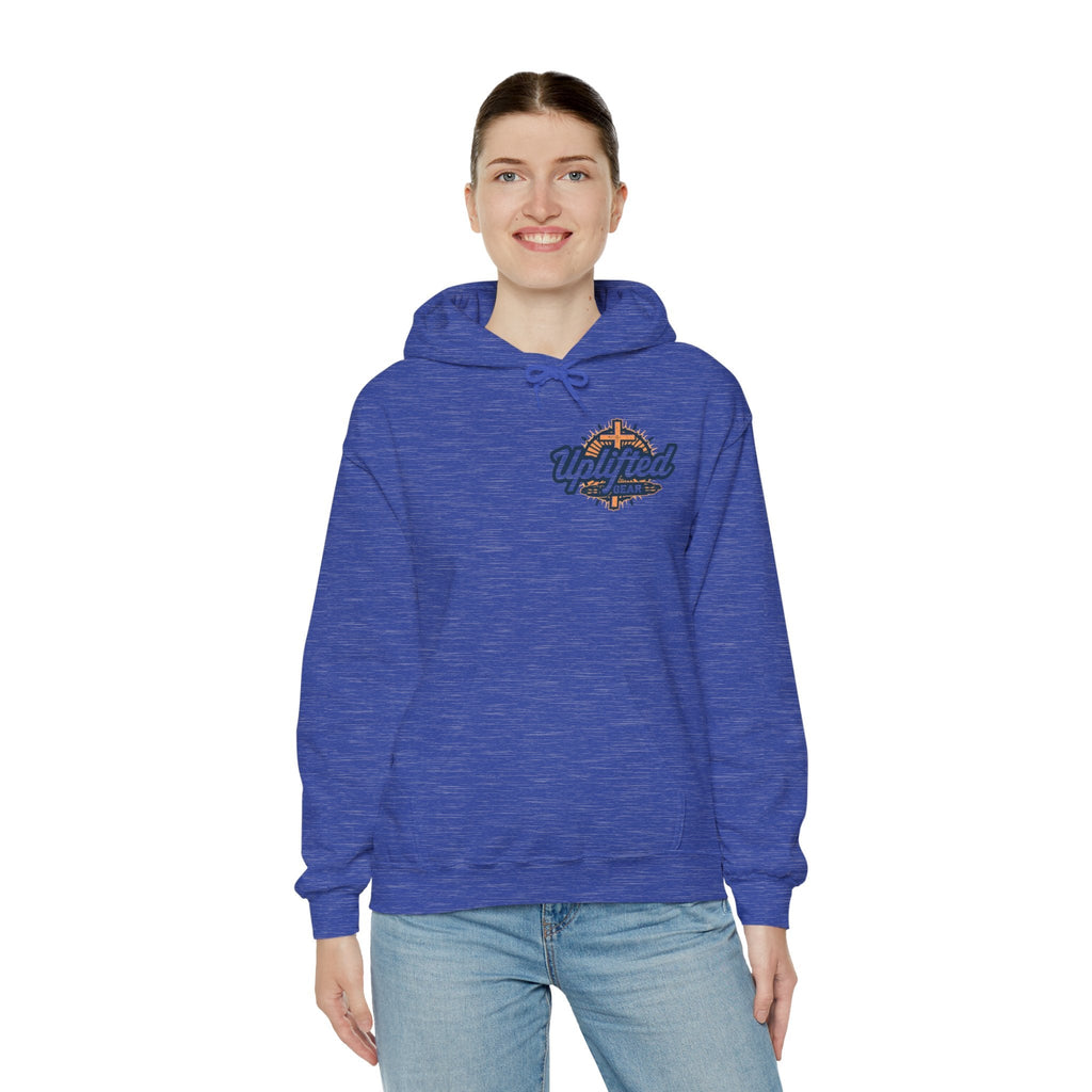 Uplifted Gear Christian Hoodie – Bold Logo Faith Hoodie for Inspired Living Printify