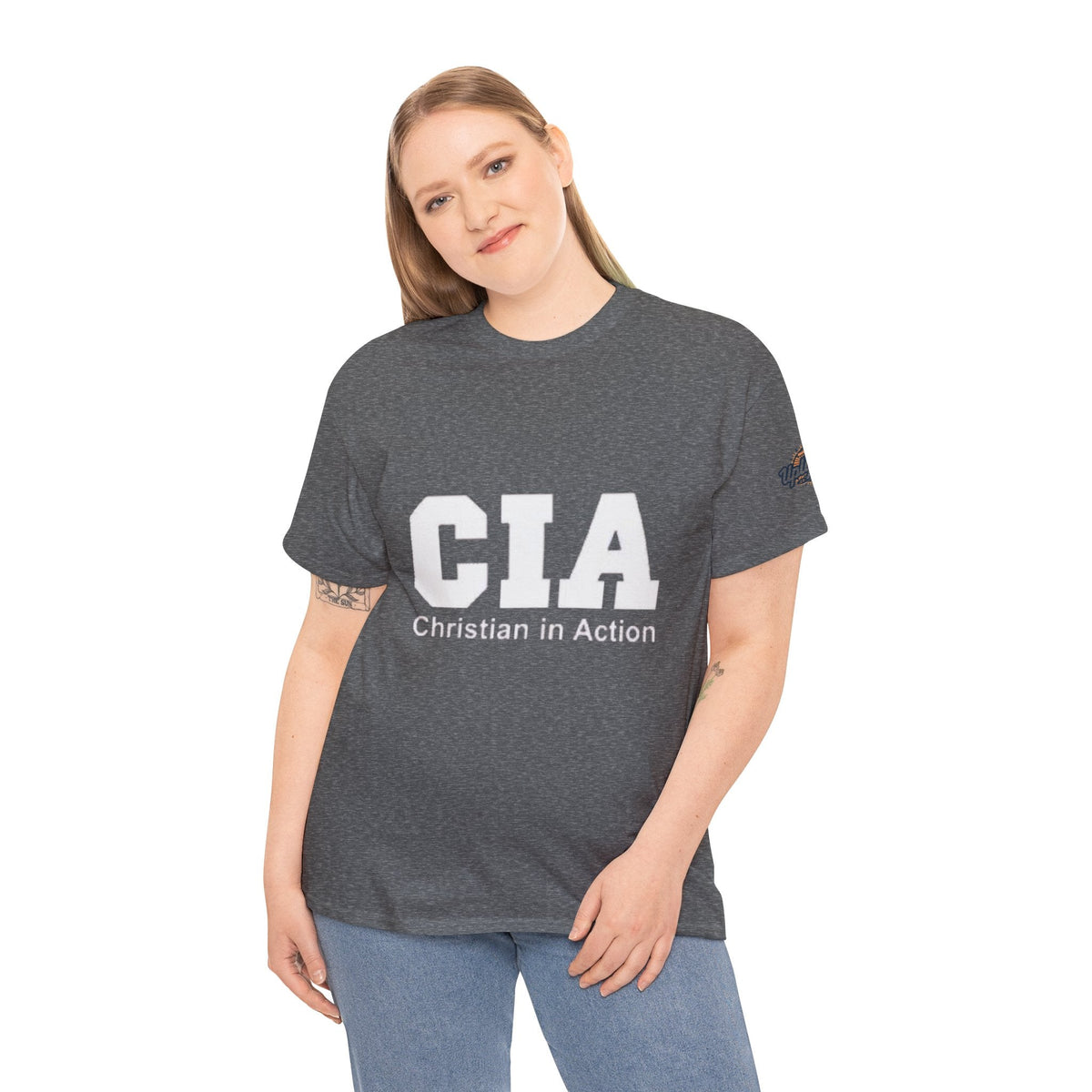 CIA Christian in Action T-shirt - Funny Faith Parody T-shirt - Mission Ready Apparel Printify
